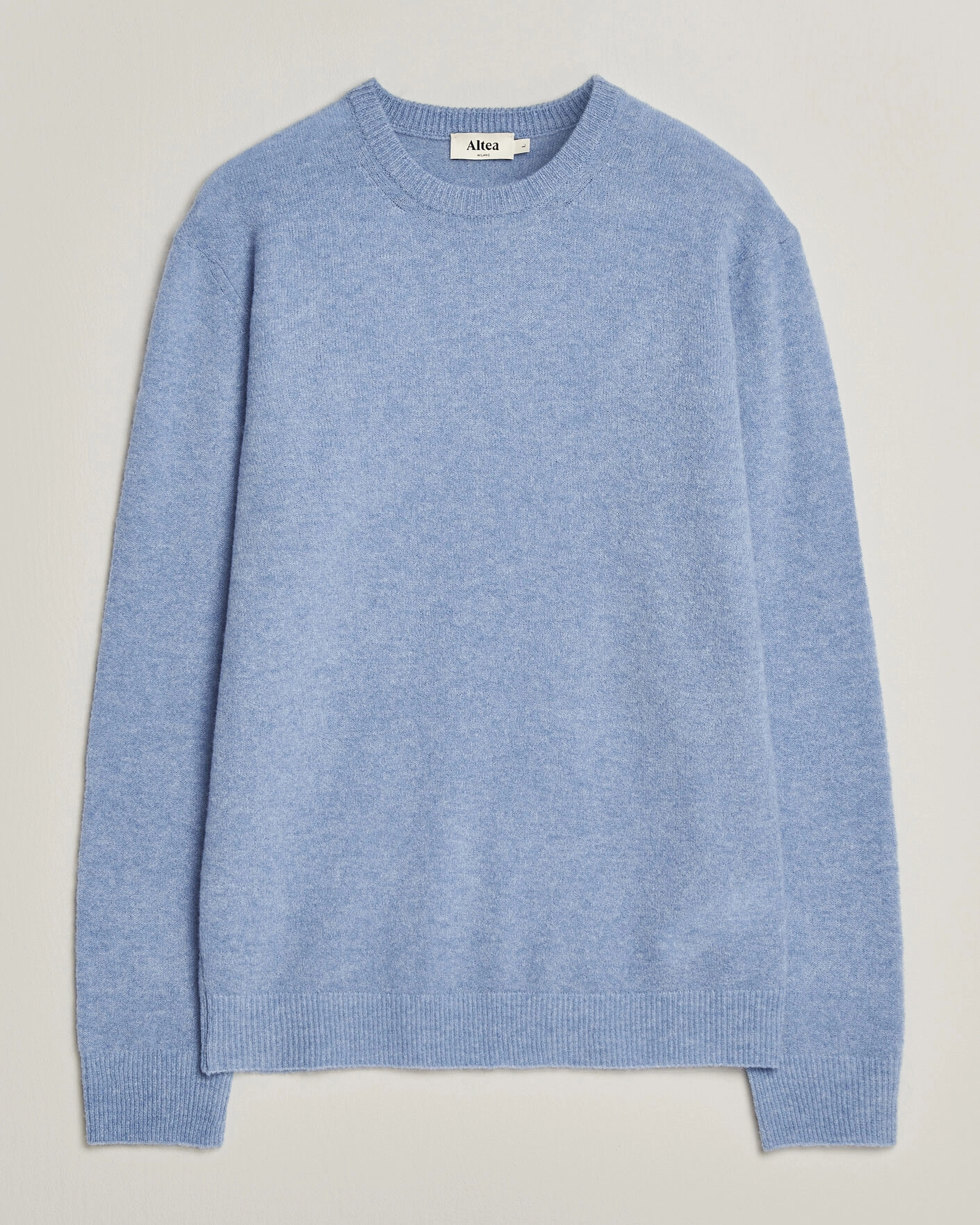 Herr | Tröjor | Altea | Cloud Cashmere Blend Sweater Sky Blue