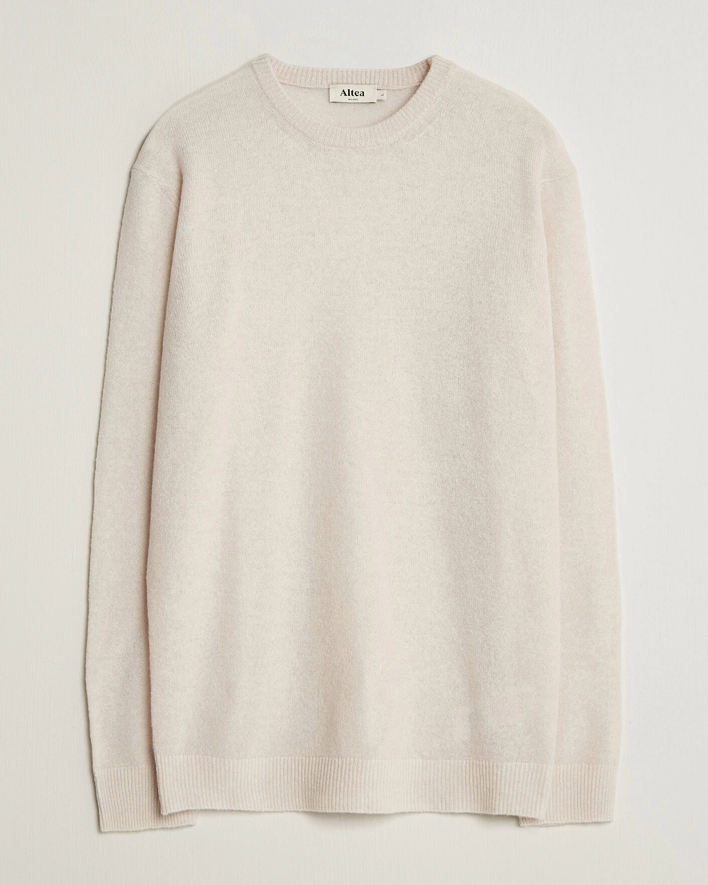 Herr | Tröjor | Altea | Cloud Cashmere Blend Sweater Latte
