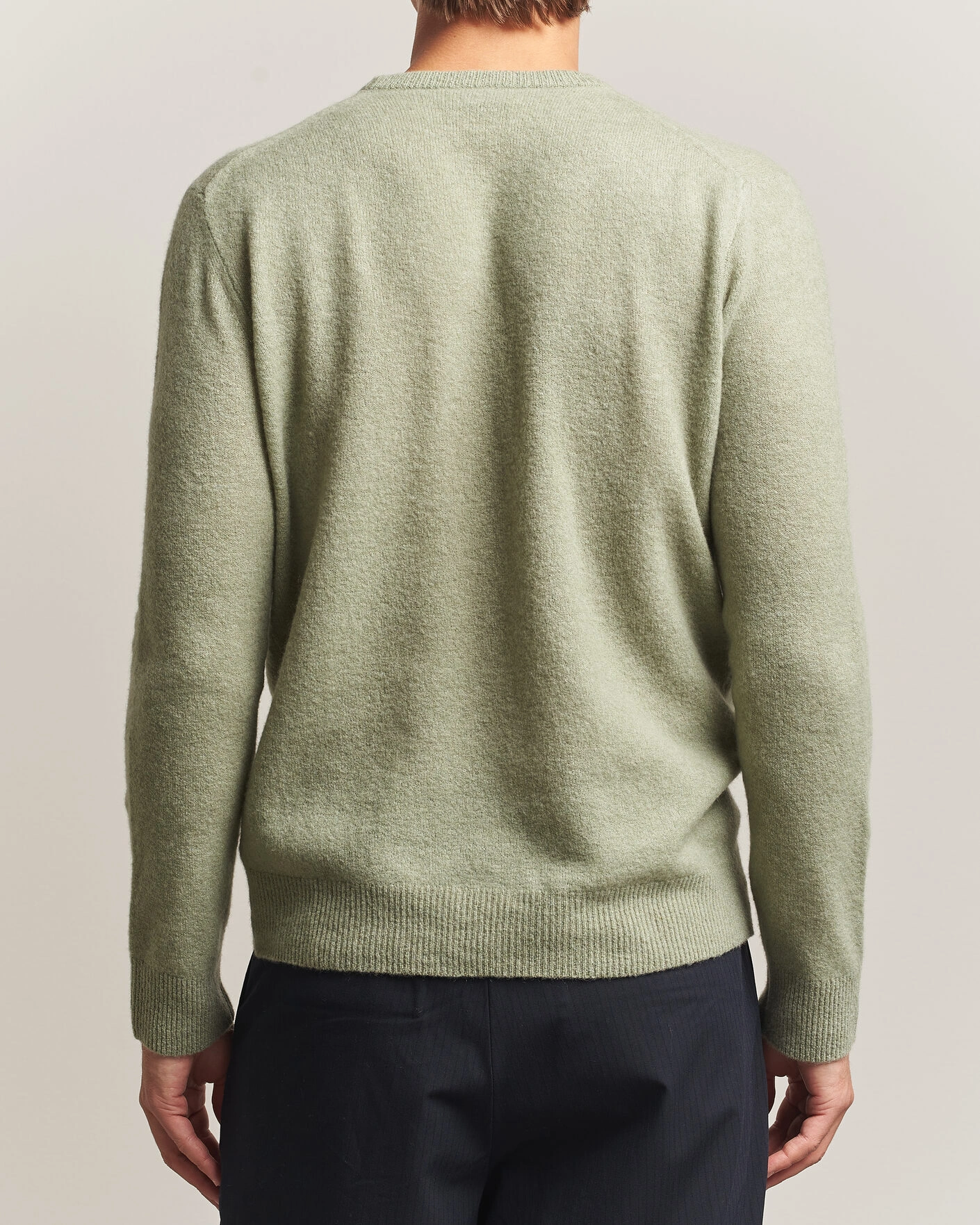Herr | Tröjor | Altea | Cloud Cashmere Blend Sweater Mint Green