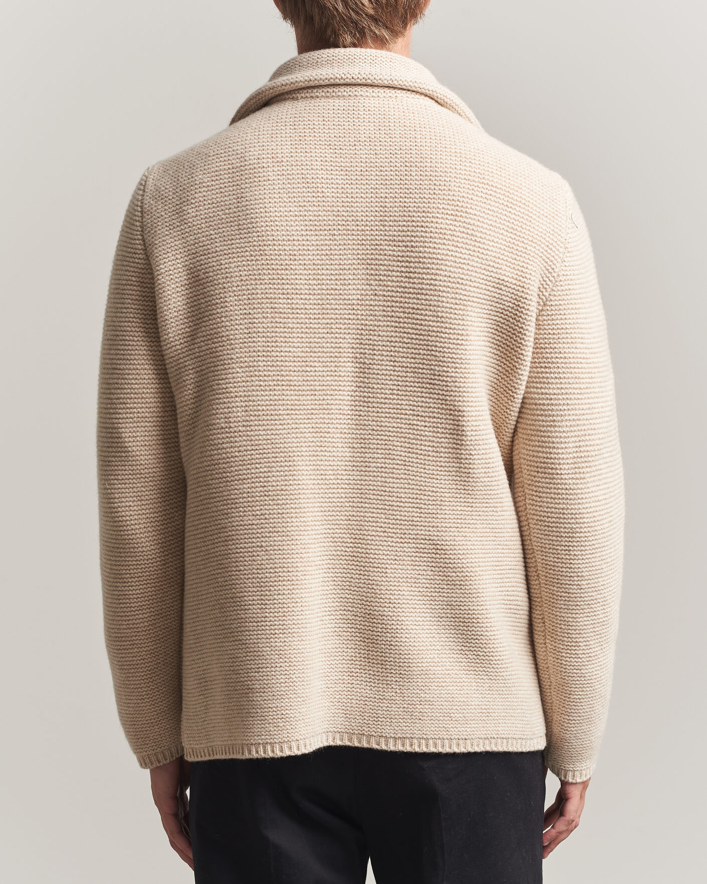 Herr | Tröjor | Altea | Wool Cardigan Jacket Beige