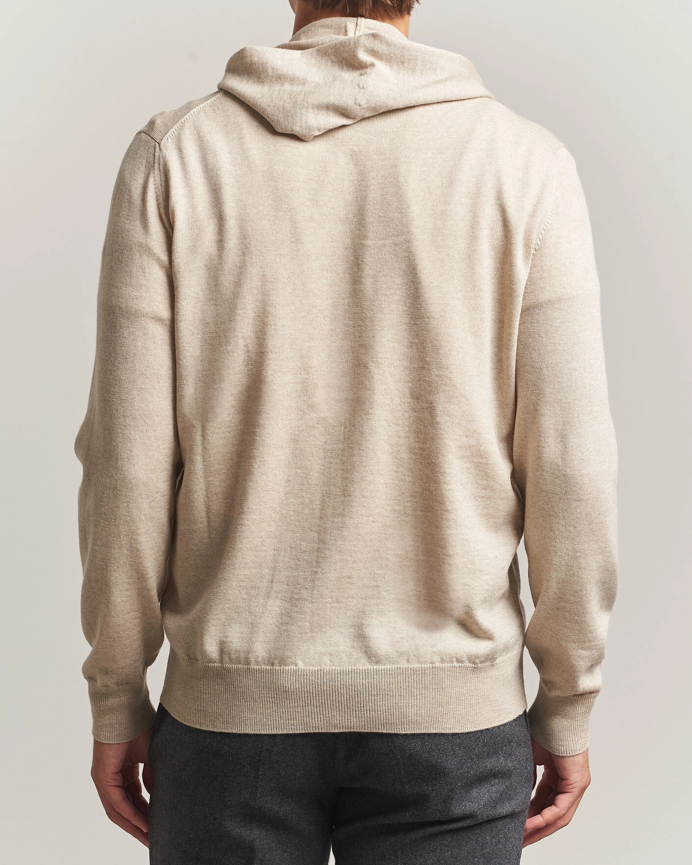 Herr | Tröjor | Altea | Merino Wool Cardigan Beige