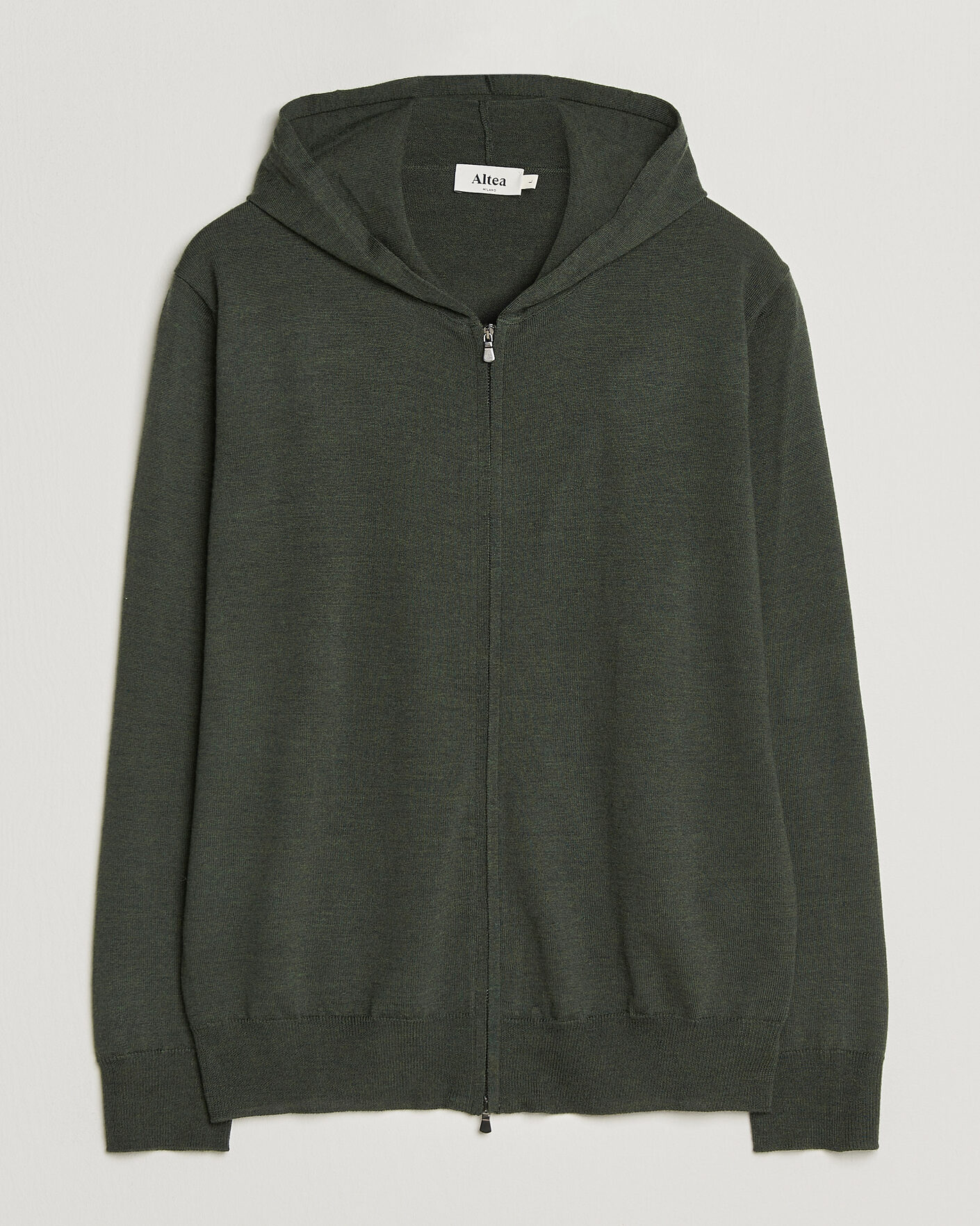 Herr | Tröjor | Altea | Merino Wool Cardigan Dark Military