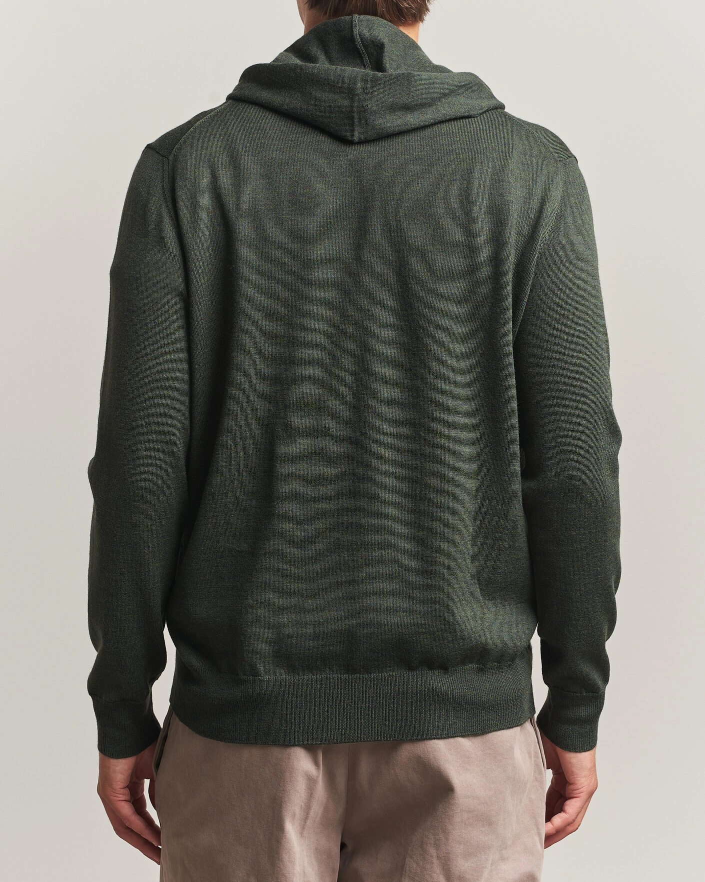 Herr | Tröjor | Altea | Merino Wool Cardigan Dark Military