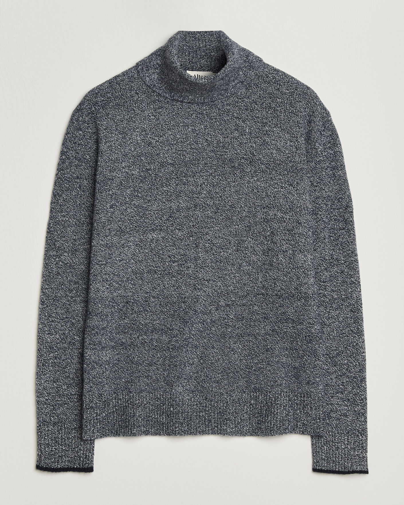 Herr | Tröjor | Altea | Cloud Cashmere Blend Rollneck Navy Melange