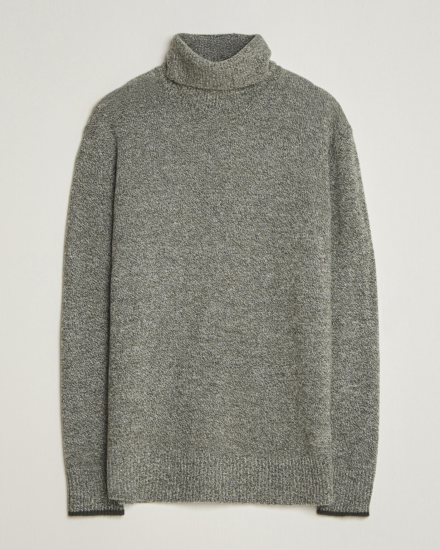 Herr | Tröjor | Altea | Cloud Cashmere Blend Rollneck Green Melange