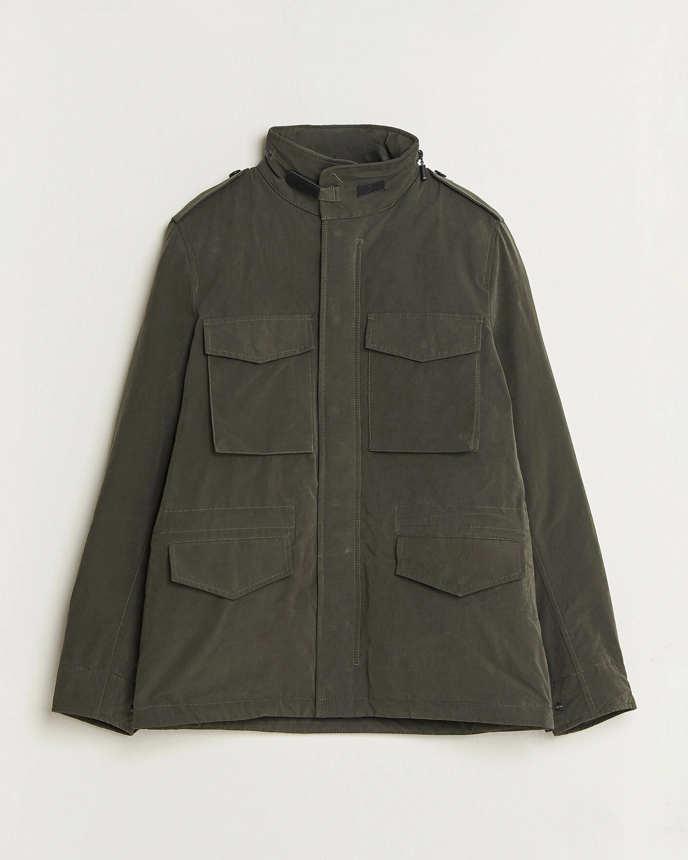 Herr | Jackor | Aspesi | Lined Cotton Field Jacket Grey