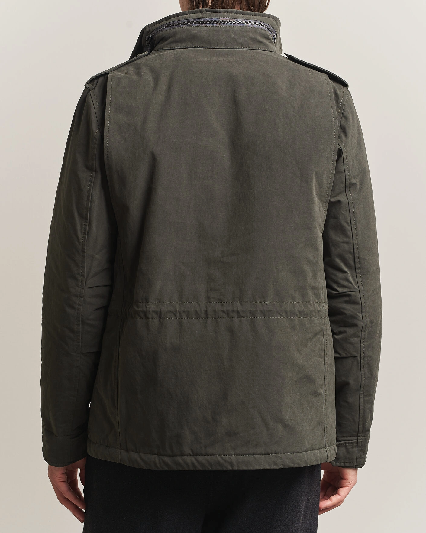 Herr | Jackor | Aspesi | Lined Cotton Field Jacket Grey