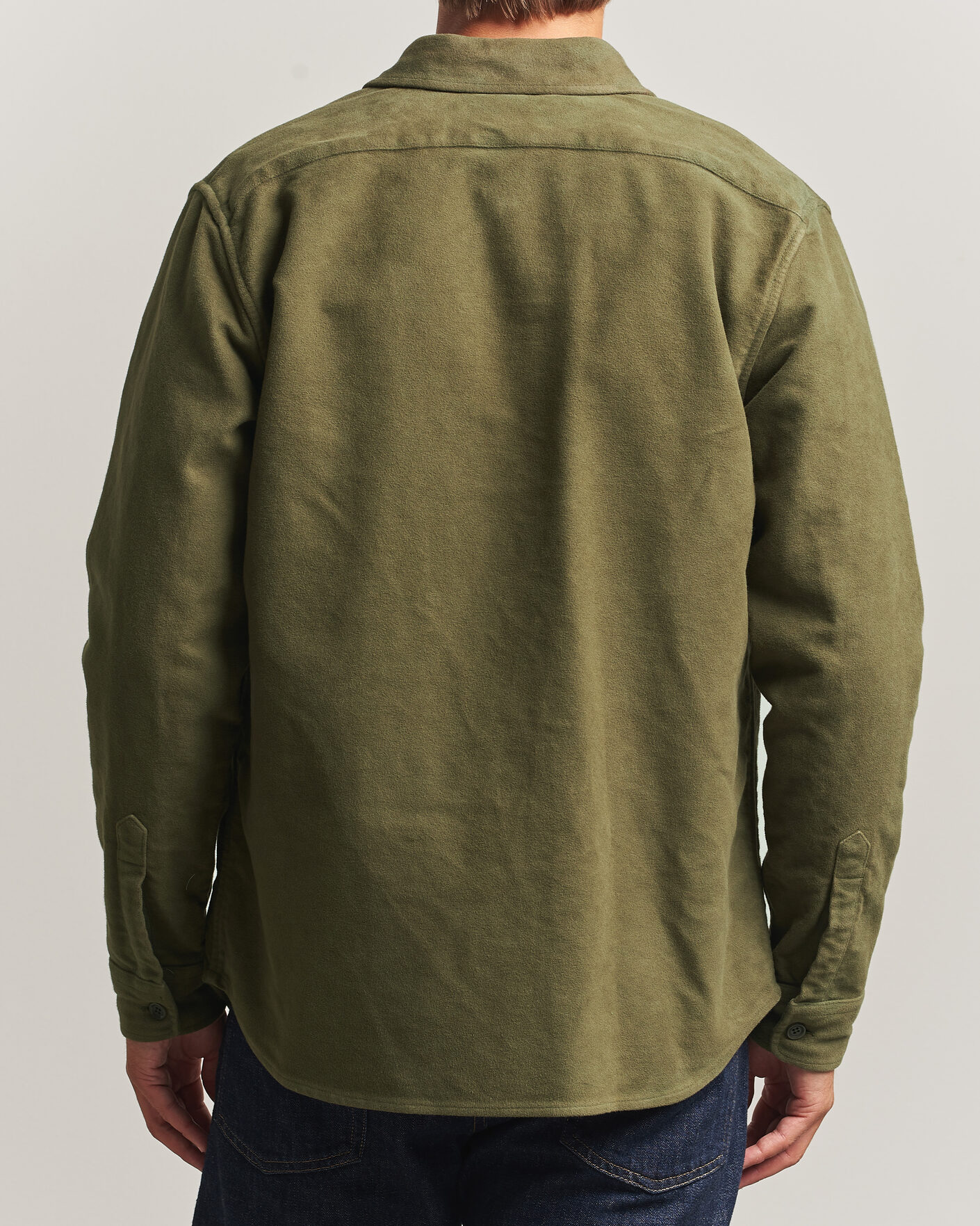 Herr | Skjortor | Aspesi | Moleskine Utility Shirt Military