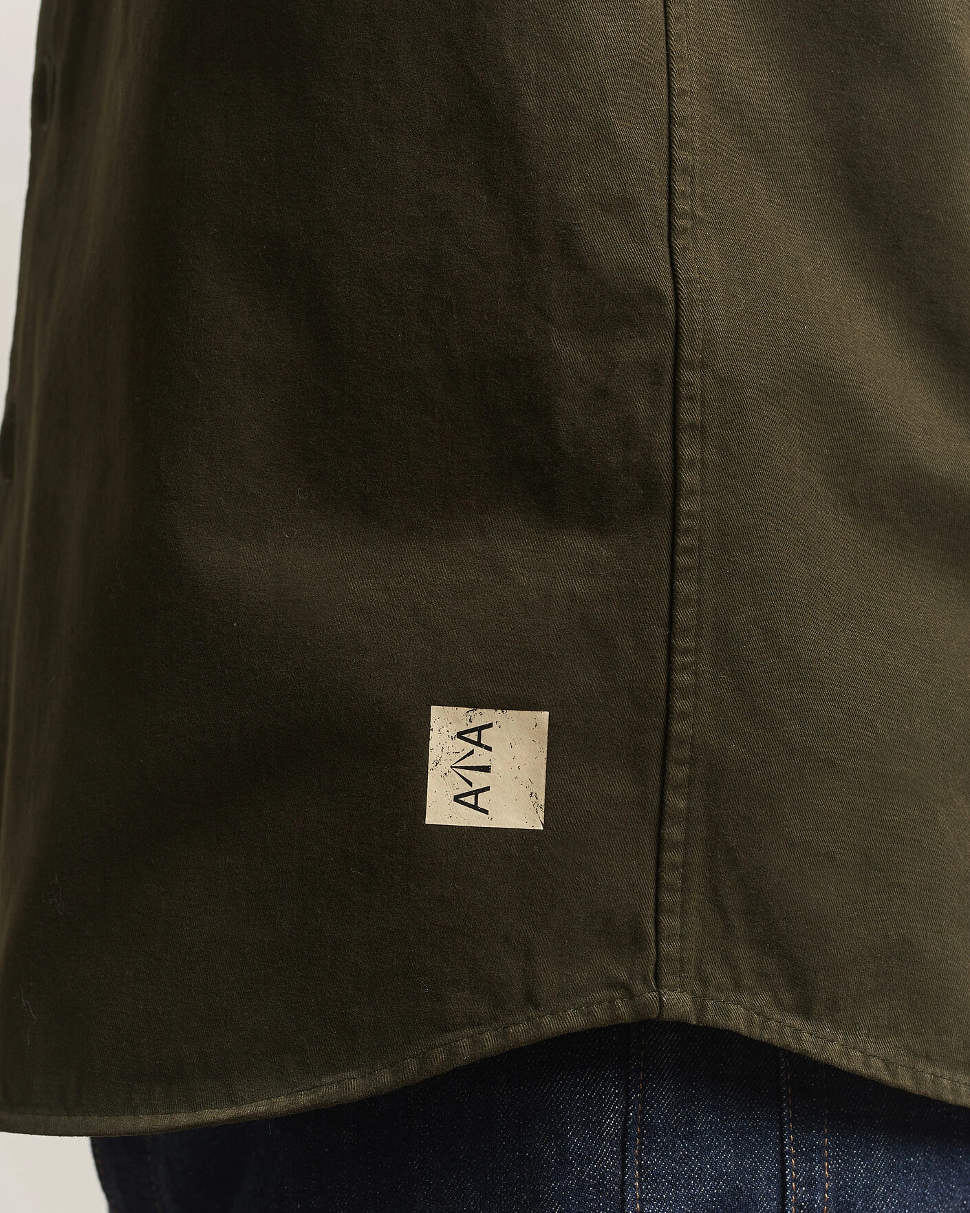 Herr | Skjortor | Aspesi | Twill Cotton Overshirt Military