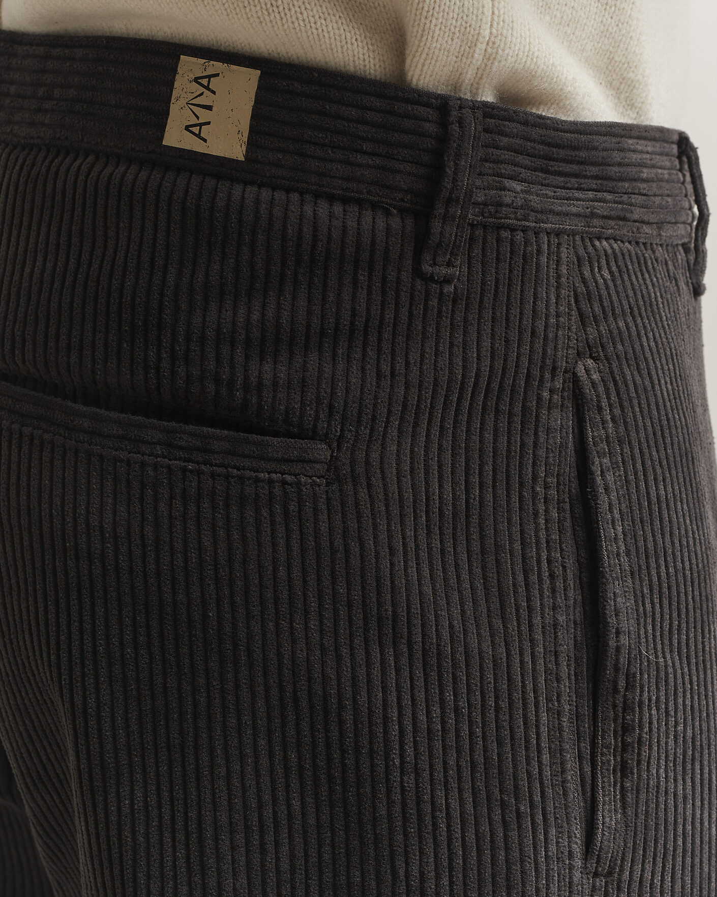 Herr | Byxor | Aspesi | Corduroy Pants Dark Brown