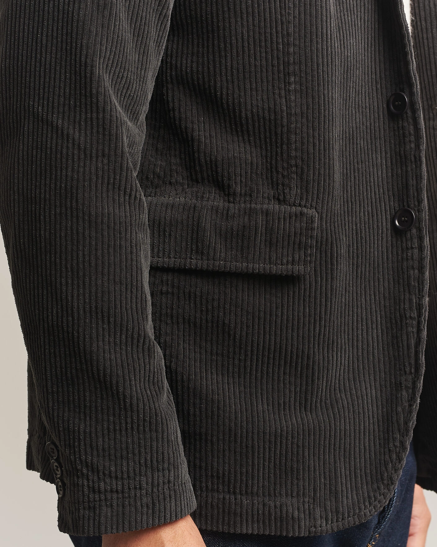 Herr | Kavajer | Aspesi | Corduroy Blazer Dark Brown