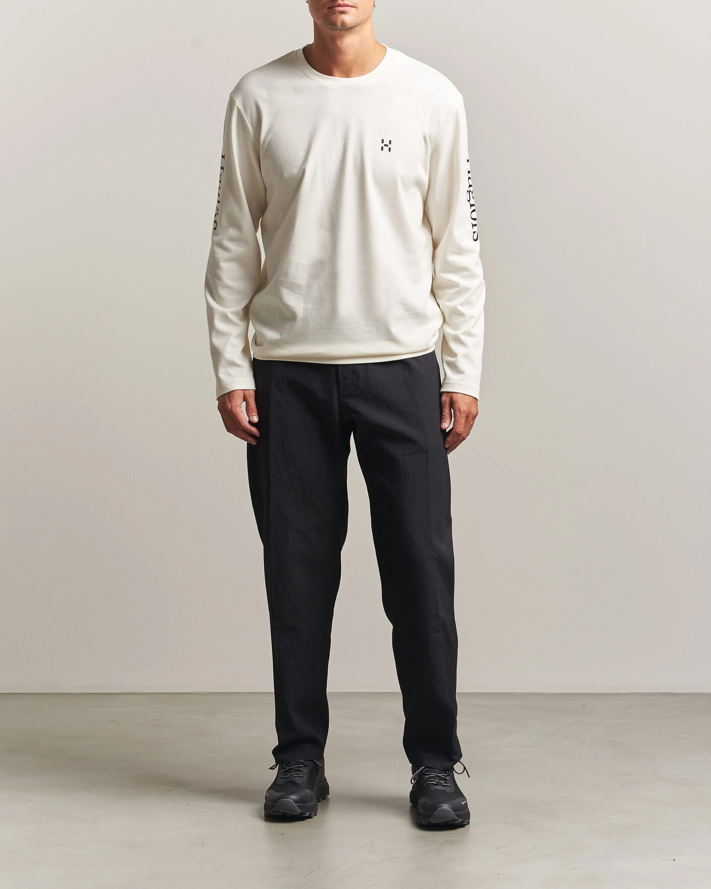 Herr | T-Shirts | Haglöfs | Long Sleeve T-Shirt Soft White