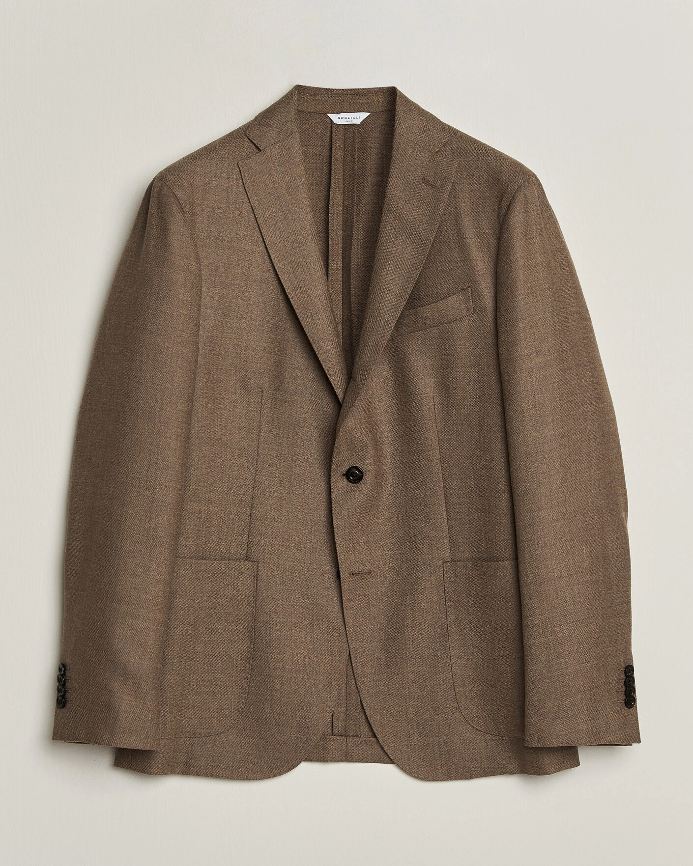 Herr | Kavajer | Boglioli | K Jacket Wool Hopsack Blazer Beige