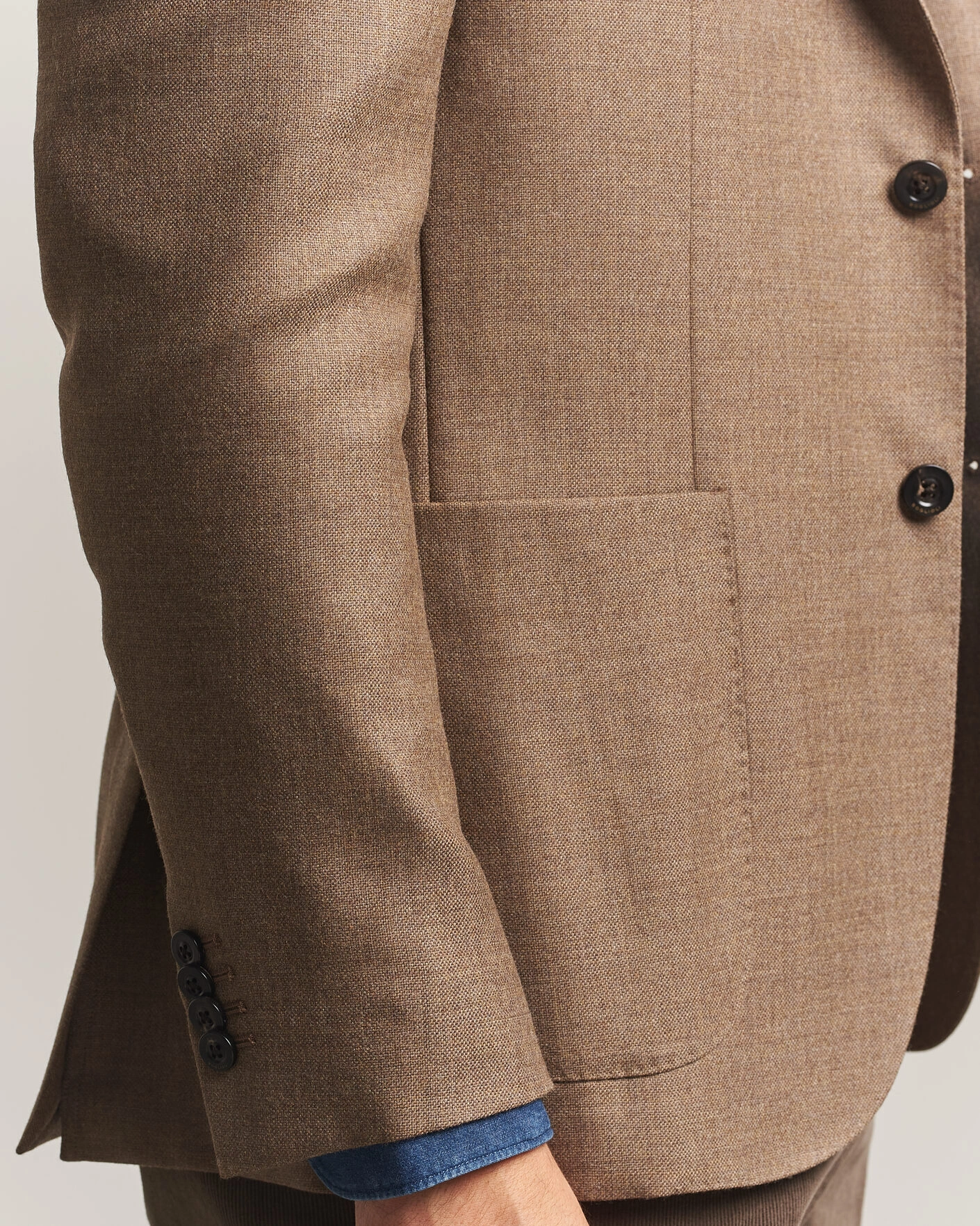 Herr | Kavajer | Boglioli | K Jacket Wool Hopsack Blazer Beige