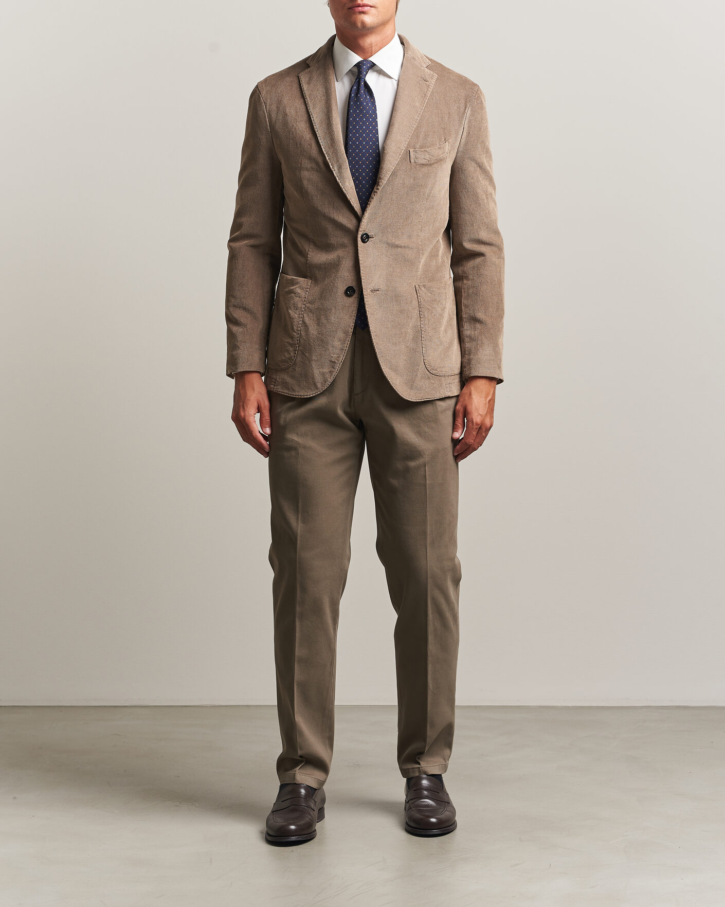 Herr | Kavajer | Boglioli | K Jacket Corduroy Blazer Taupe