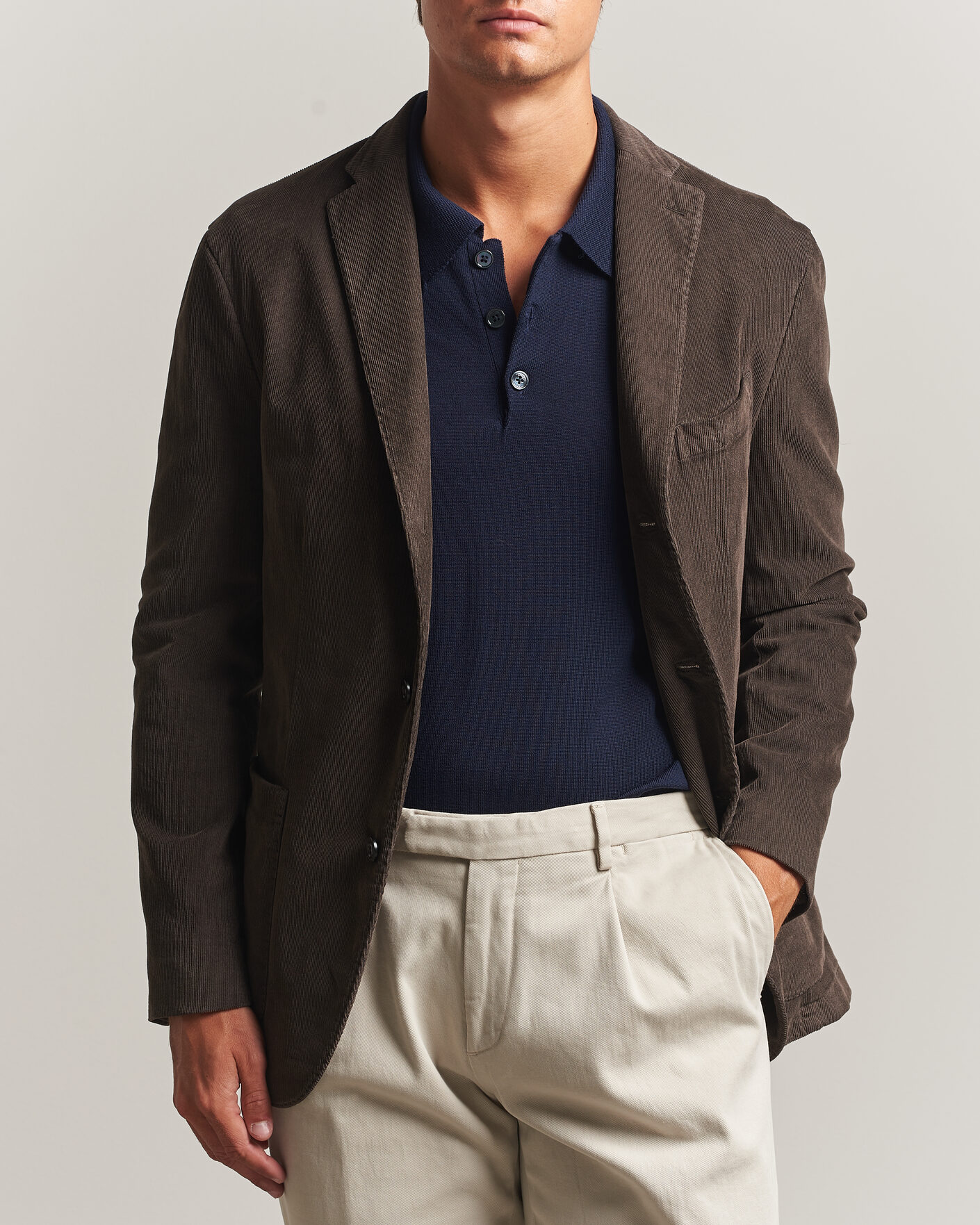 Herr | Kavajer | Boglioli | K Jacket Corduroy Blazer Dark Brown