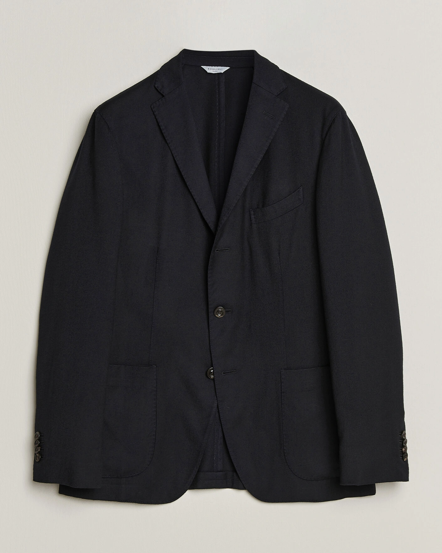 Herr | Kavajer | Boglioli | K Jacket Soft Touch Flannel Blazer Navy