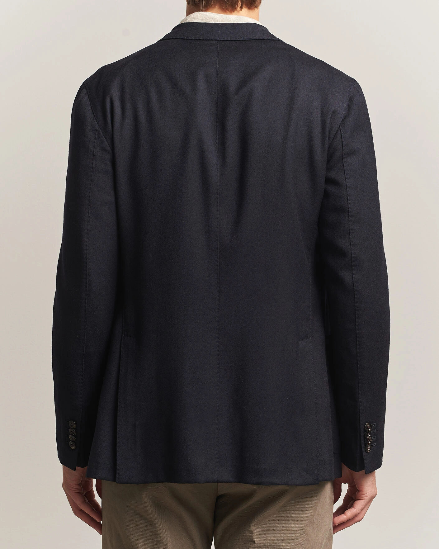 Herr | Kavajer | Boglioli | K Jacket Soft Touch Flannel Blazer Navy