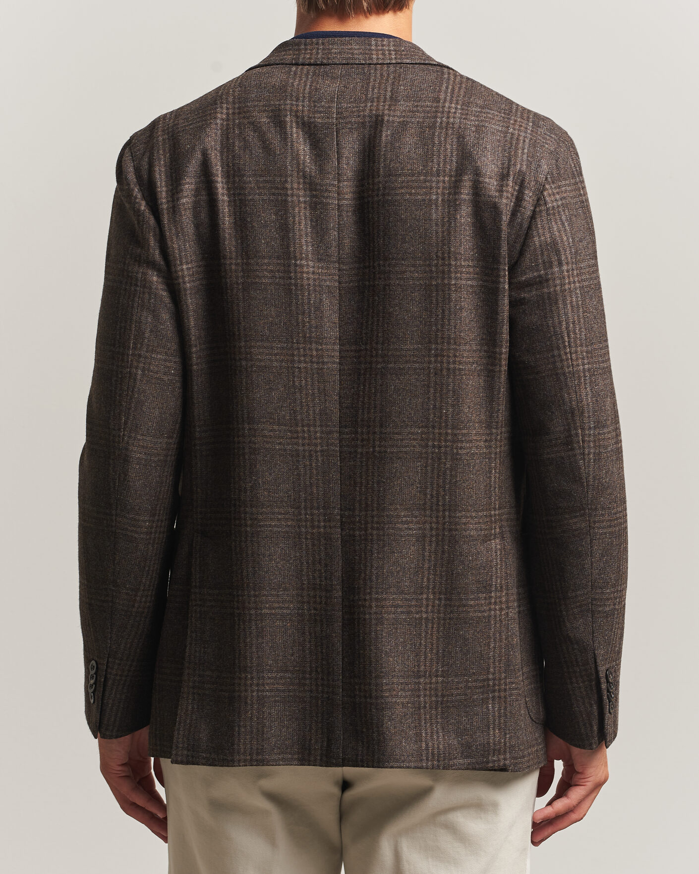 Herr | Kavajer | Boglioli | K Jacket Wool Check Blazer Dark Brown