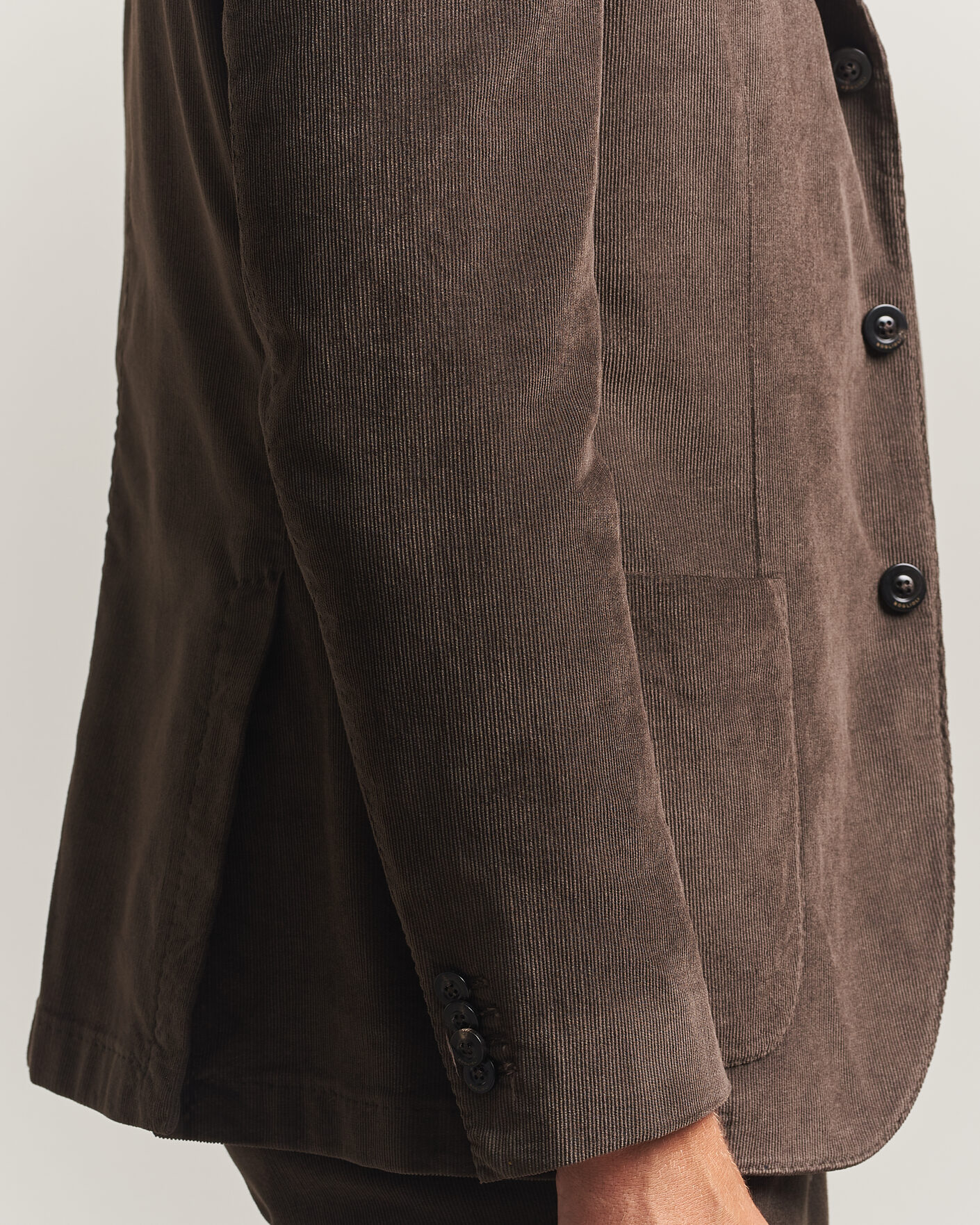 Herr | Kostymer | Boglioli | K Jacket Baby Corduroy Suit Dark Brown