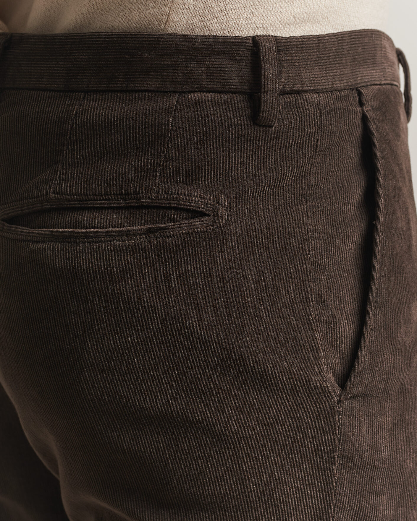 Herr | Kostymer | Boglioli | K Jacket Baby Corduroy Suit Dark Brown