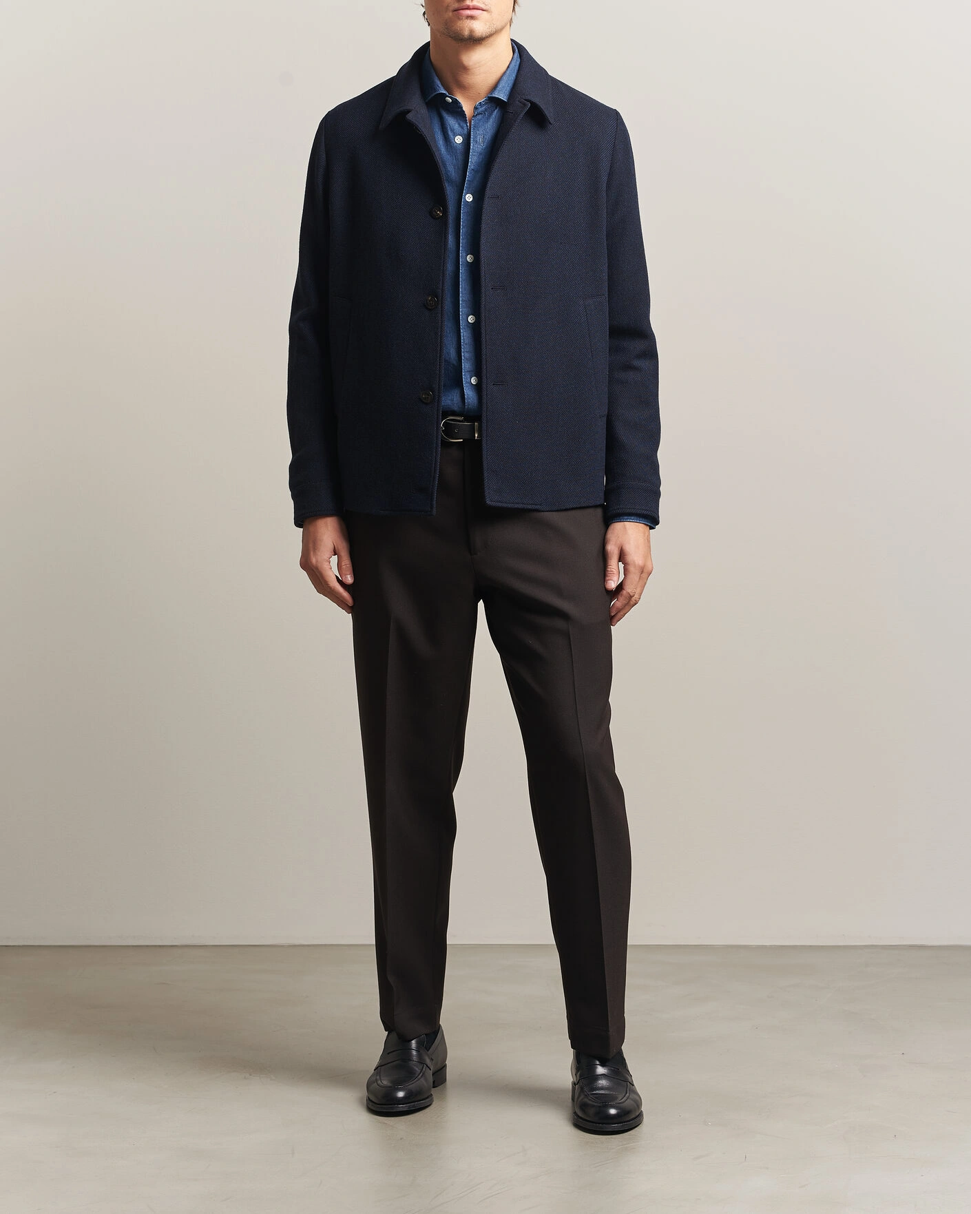 Herr | Jackor | Boglioli | Wool/Cashmere Solferino Jacket Navy