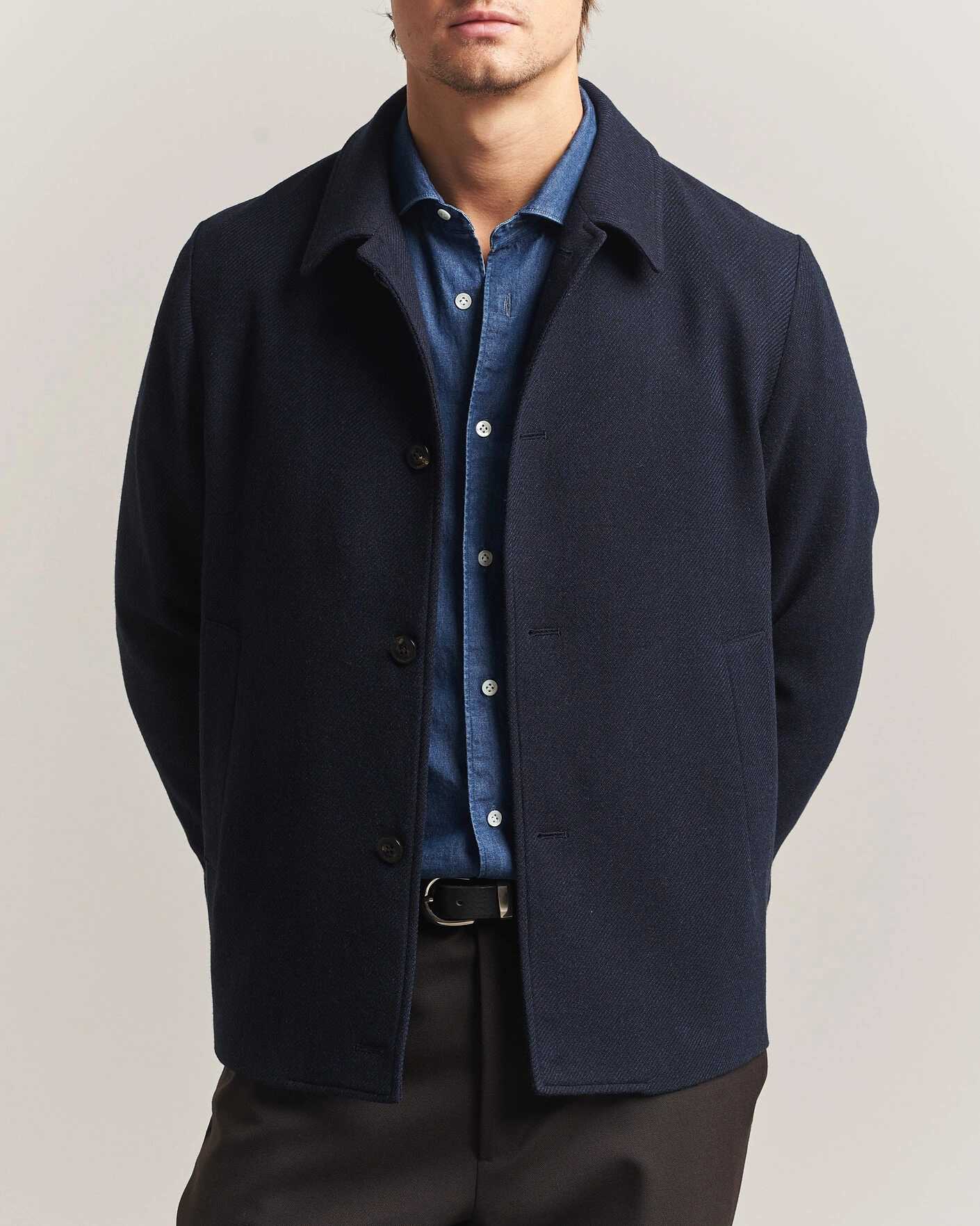 Herr | Jackor | Boglioli | Wool/Cashmere Solferino Jacket Navy