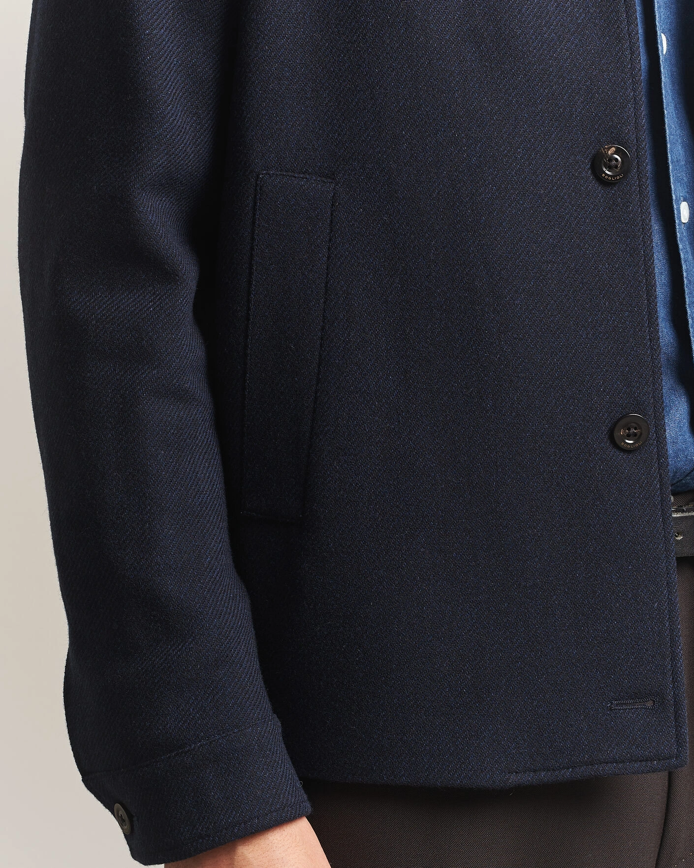 Herr | Jackor | Boglioli | Wool/Cashmere Solferino Jacket Navy