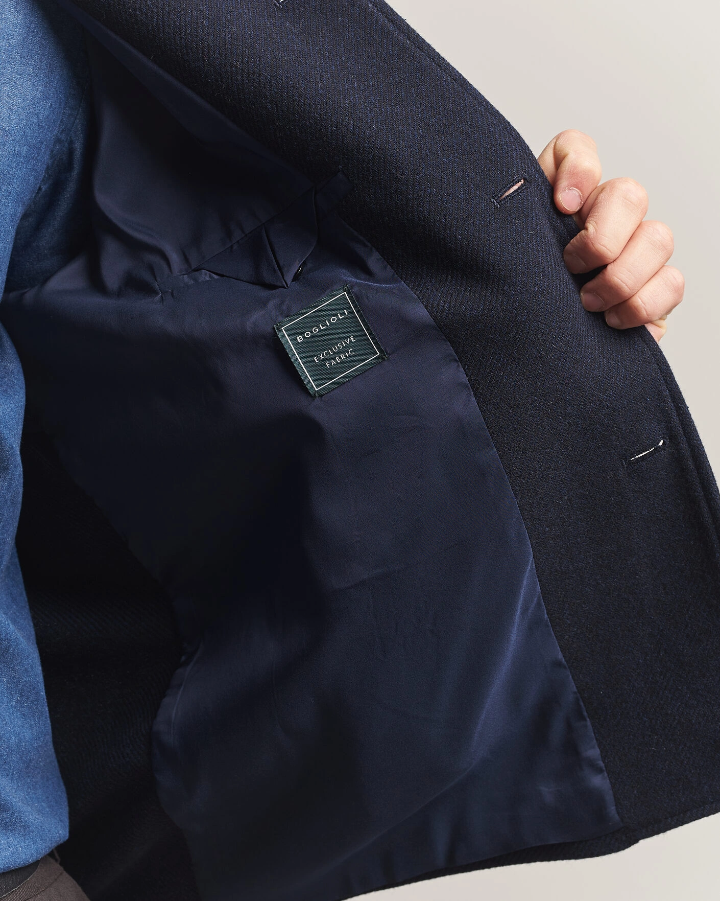 Herr | Jackor | Boglioli | Wool/Cashmere Solferino Jacket Navy
