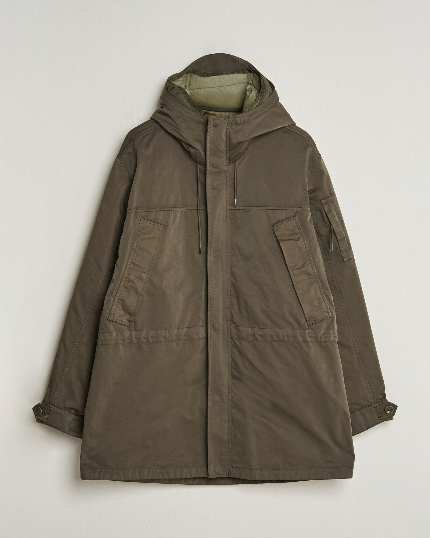 Herr | Jackor | C.P. Company | Micro Kei 2 in 1 Nylon Parka Olive
