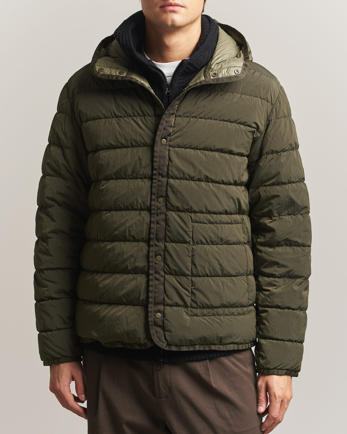 Herr | Jackor | C.P. Company | Micro Kei 2 in 1 Nylon Parka Olive