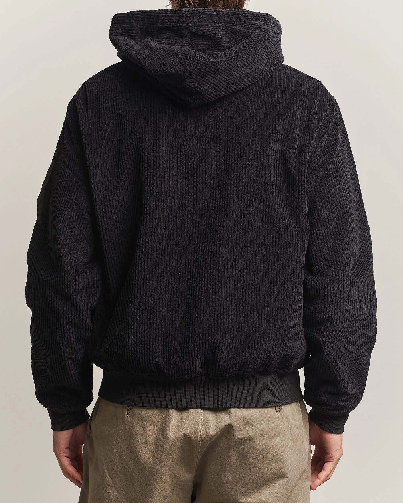 Herr | Jackor | C.P. Company | Light Padded Hood Corduroy Jacket Black
