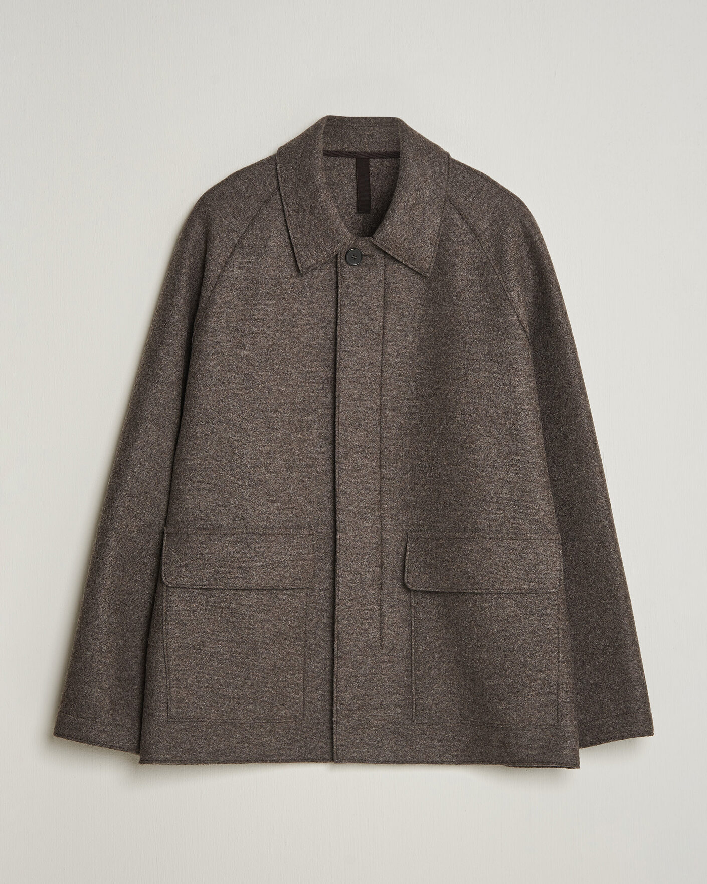 Herr | Jackor | Harris Wharf London | Country Wool Jacket Brown/Grey