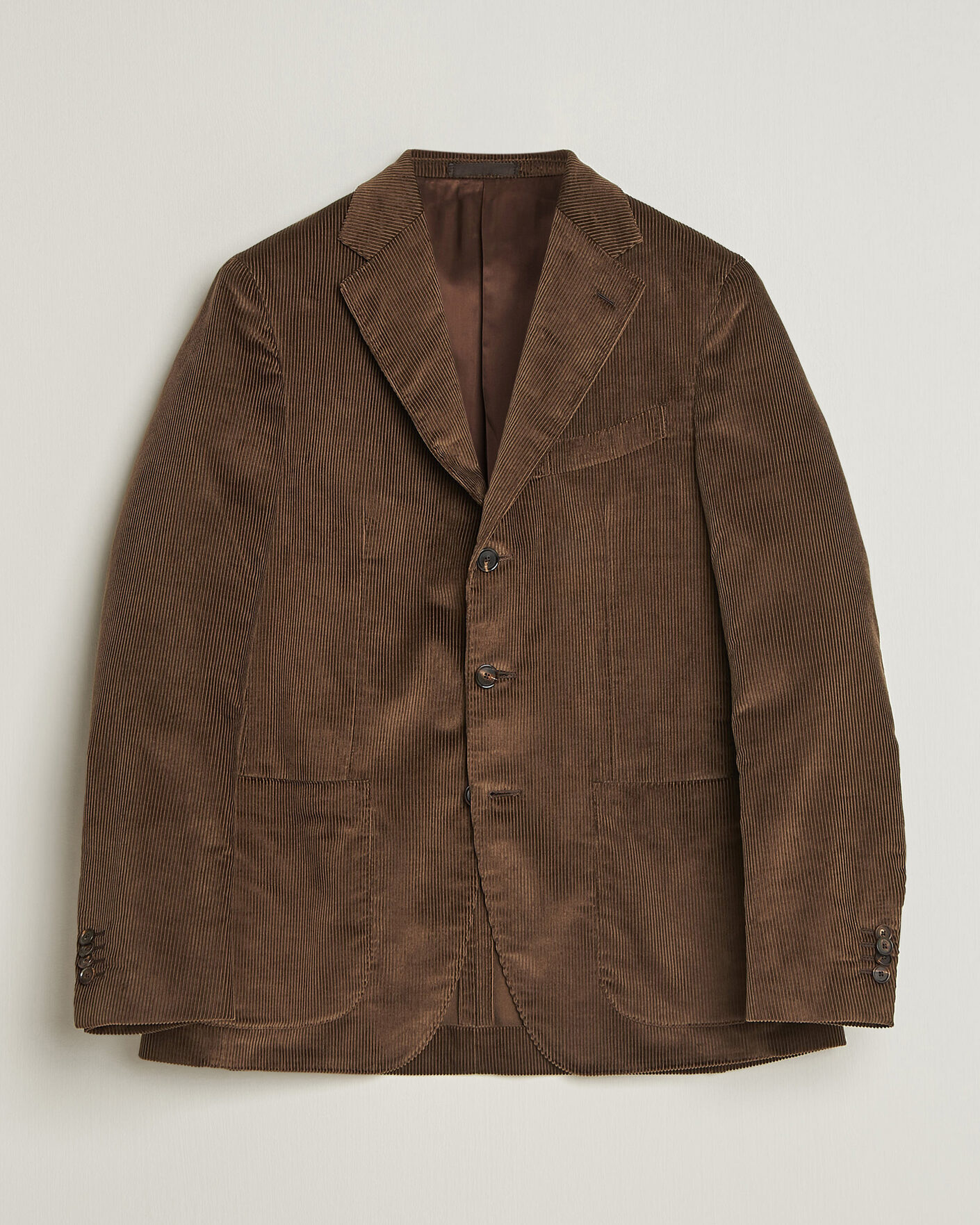 Herr | Kavajer | Caruso | Aida Corduroy Blazer Dark Brown