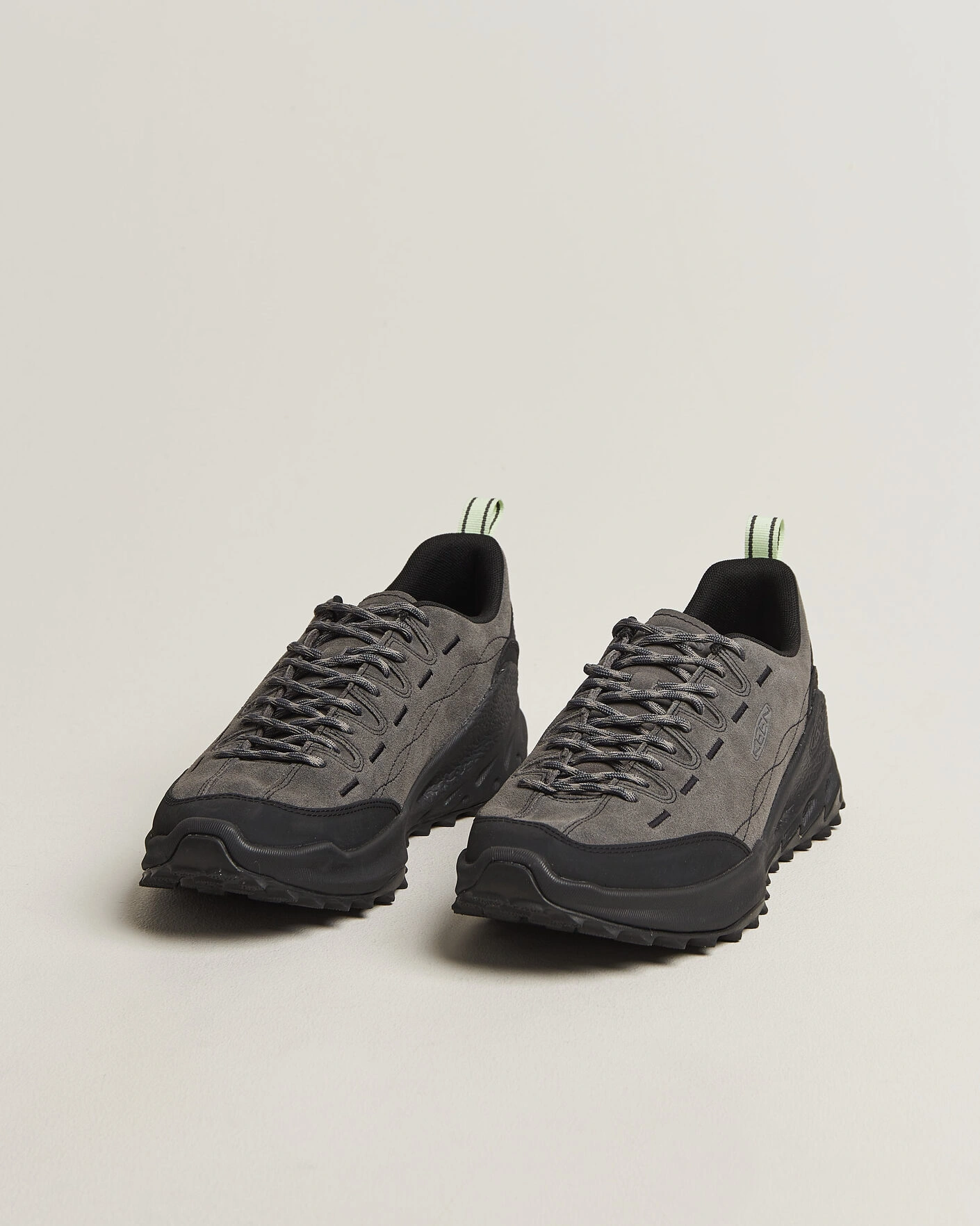 Herr | Trail Sneakers | KEEN | Jasper Zionic Leather Sneaker Steel Grey
