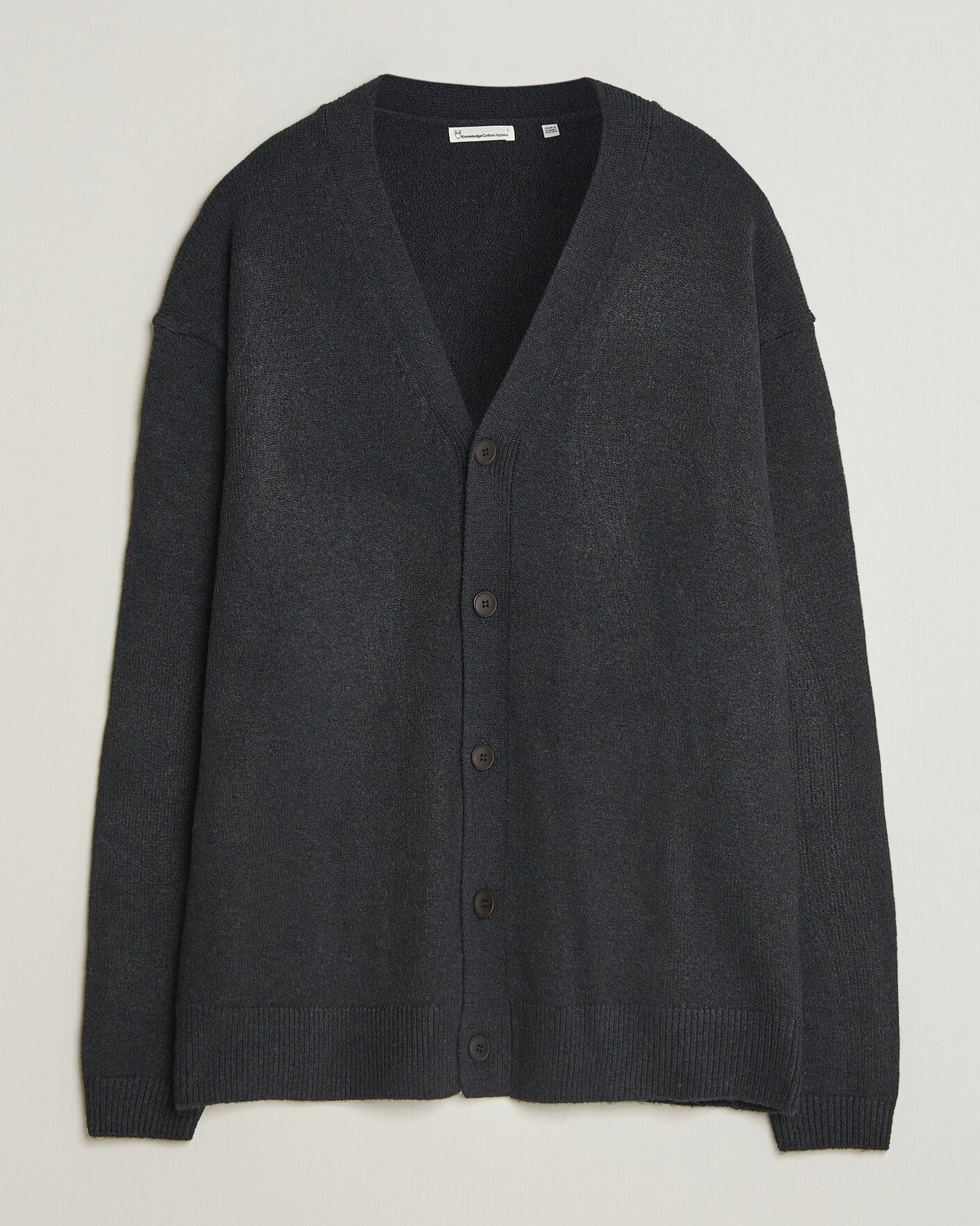 Herr |  | KnowledgeCotton Apparel | Knitted Cardigan Black