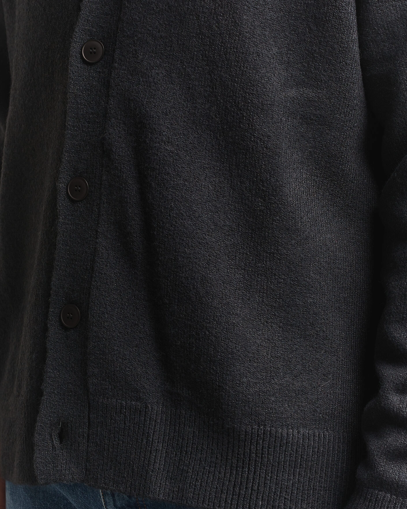 Herr | Tröjor | KnowledgeCotton Apparel | Knitted Cardigan Black