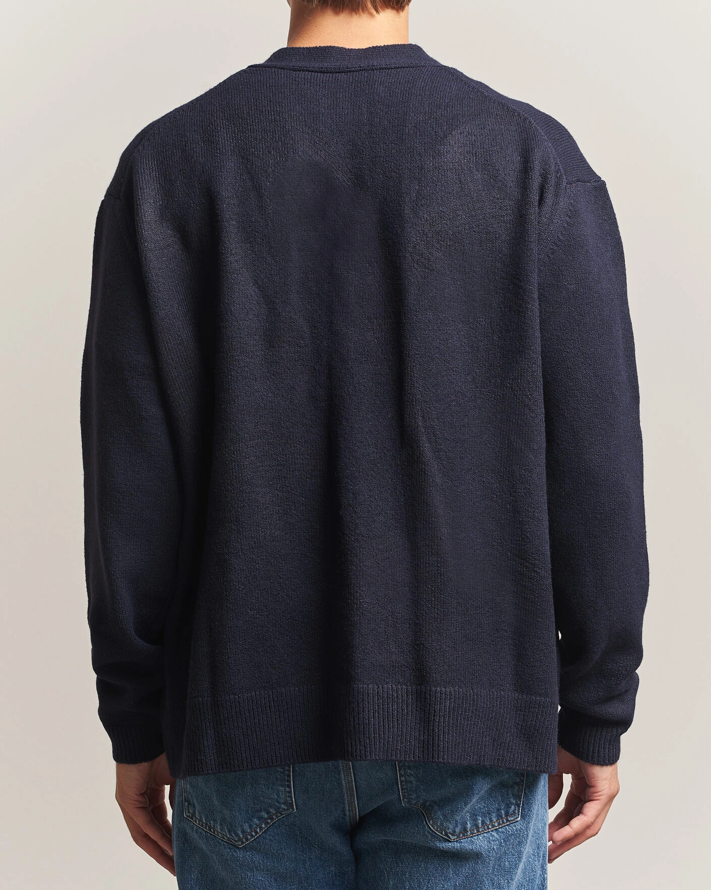 Herr | Tröjor | KnowledgeCotton Apparel | Knitted Cardigan Night Sky