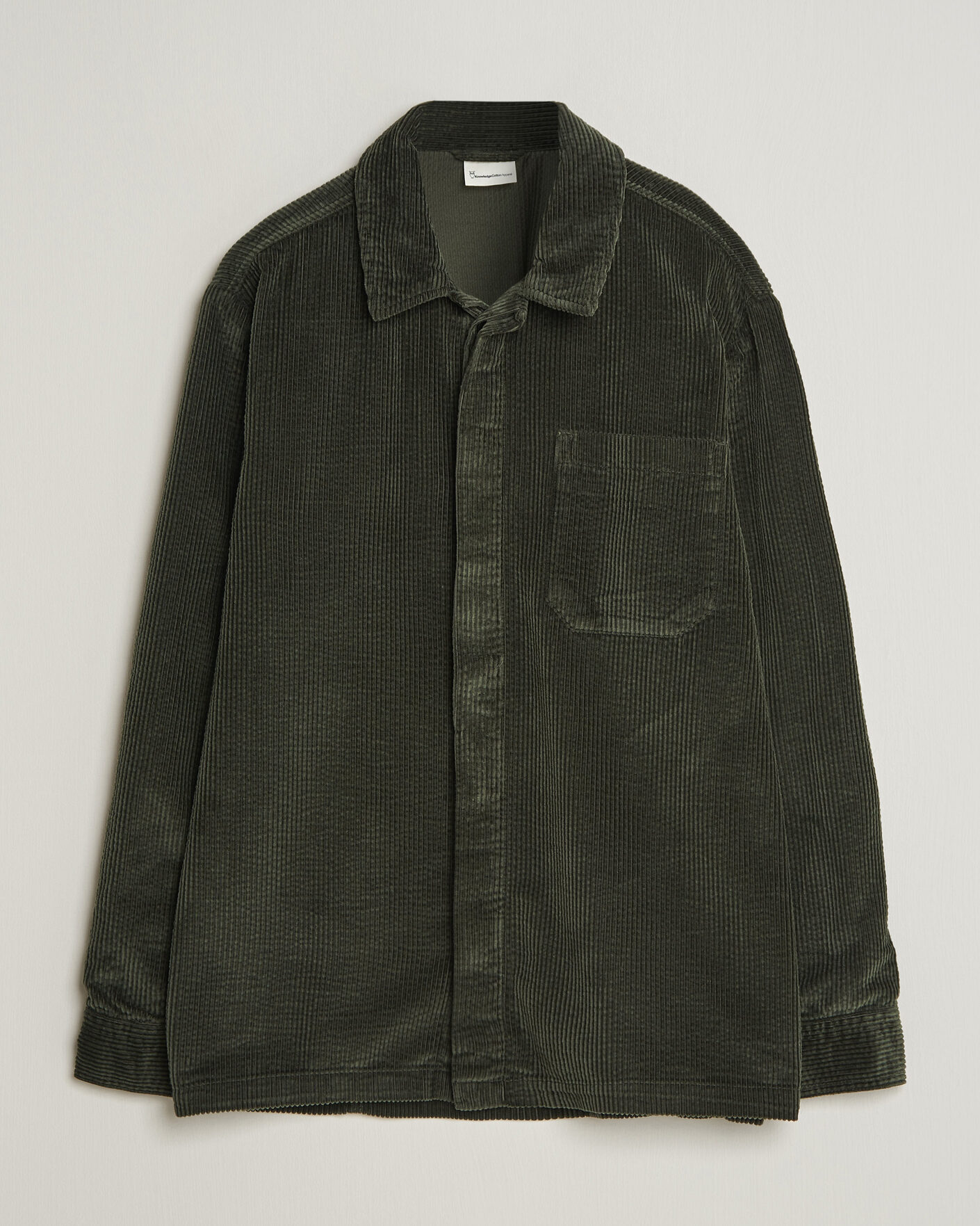 Herr |  | KnowledgeCotton Apparel | Cotton Corduroy Overshirt Forest Night