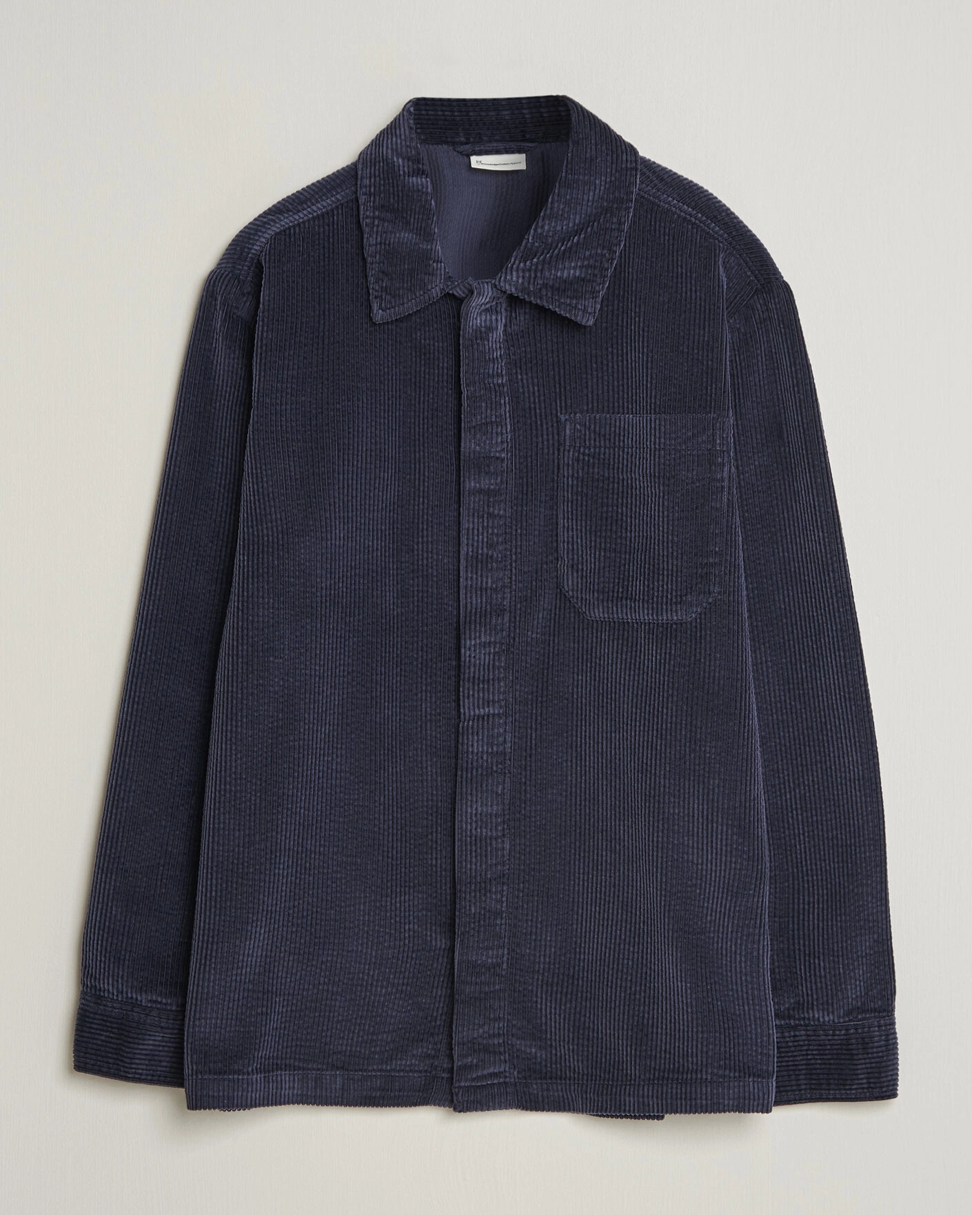 Herr |  | KnowledgeCotton Apparel | Cotton Corduroy Overshirt Night Sky