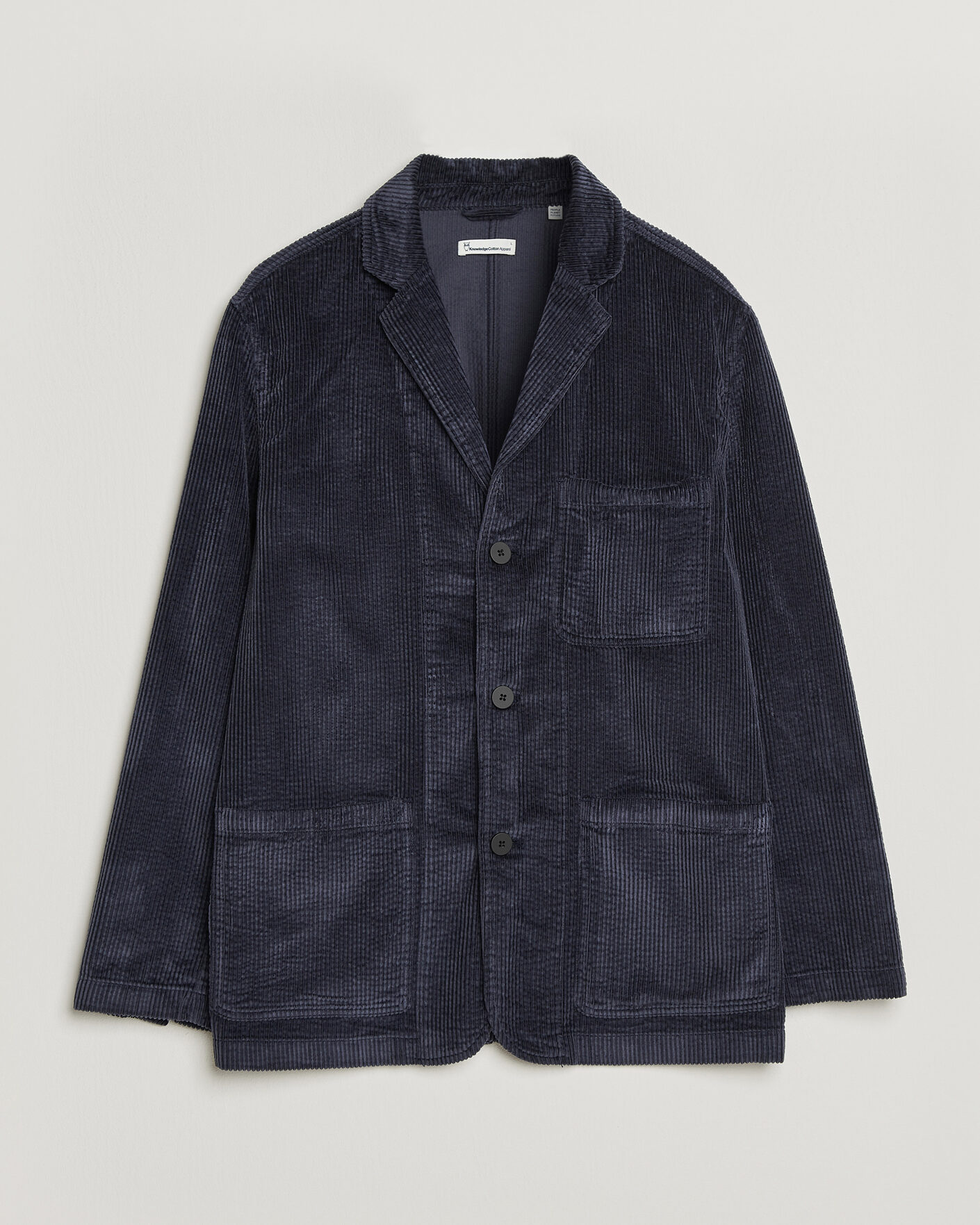 Herr | Kavajer | KnowledgeCotton Apparel | Cotton Corduroy Blazer Night Sky