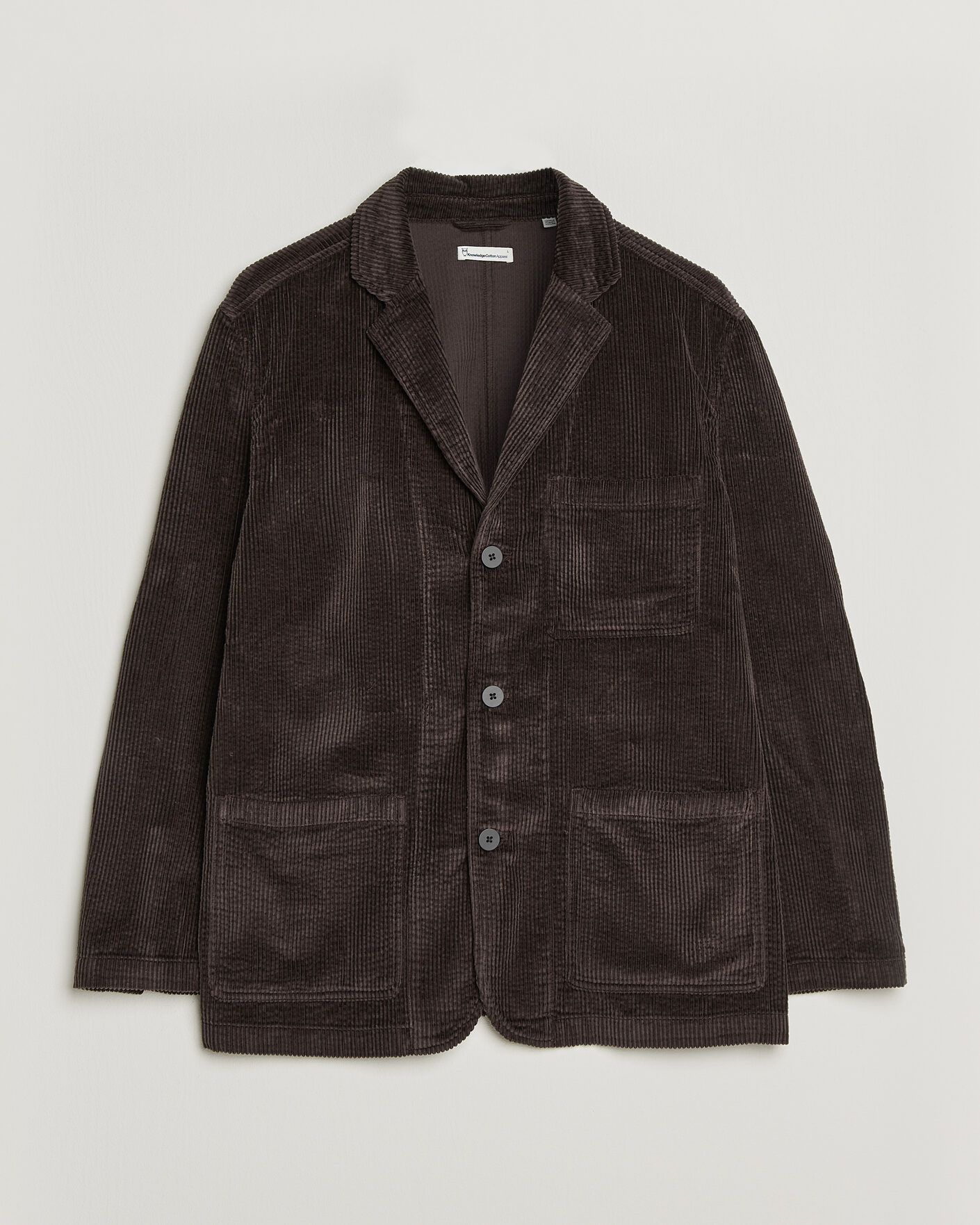 Herr | Kavajer | KnowledgeCotton Apparel | Cotton Corduroy Blazer Chocolate