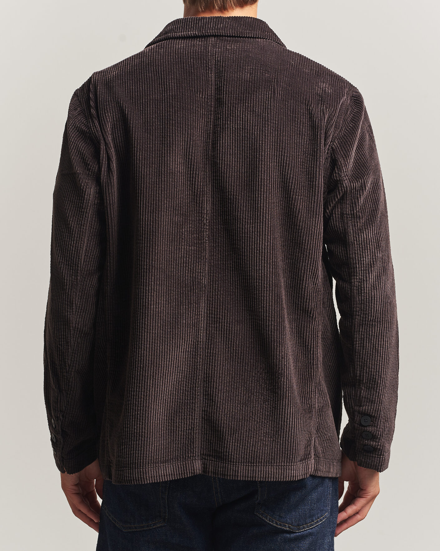 Herr | Kavajer | KnowledgeCotton Apparel | Cotton Corduroy Blazer Chocolate