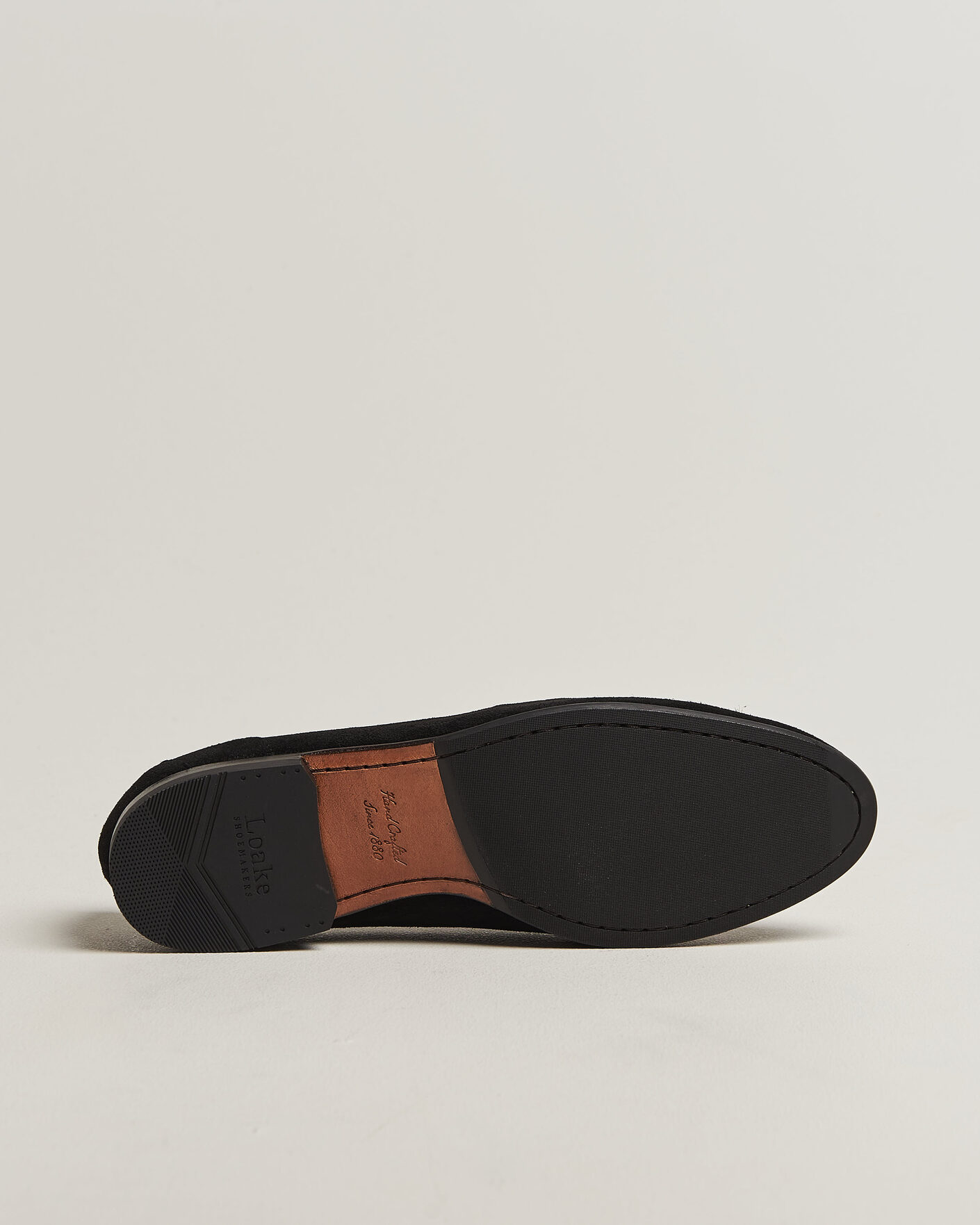 Herr | Loafers | Loake 1880 | Belgrave Black Suede Belgian Loafer Black
