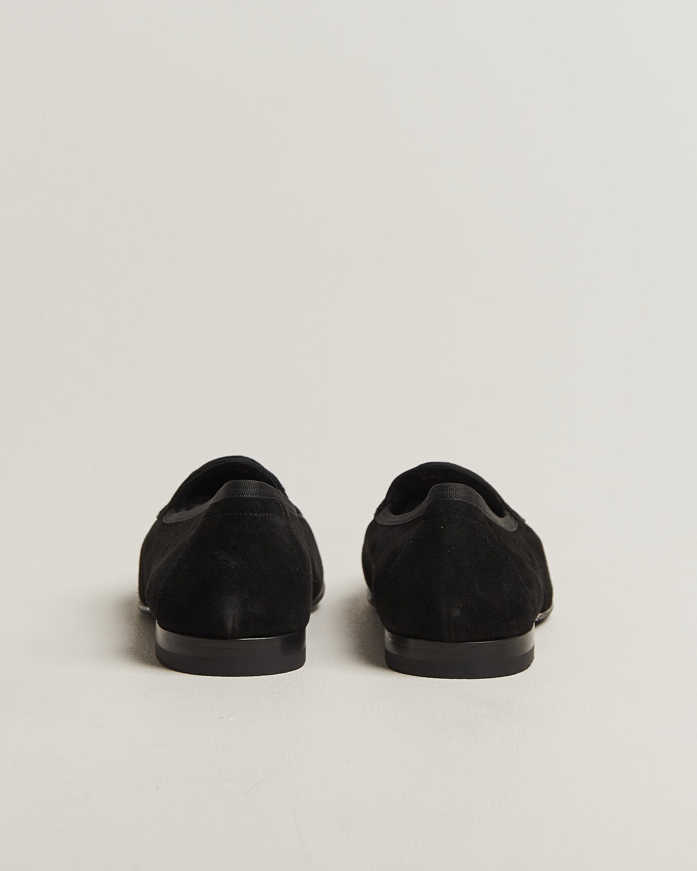 Herr | Loafers | Loake 1880 | Belgrave Black Suede Belgian Loafer Black