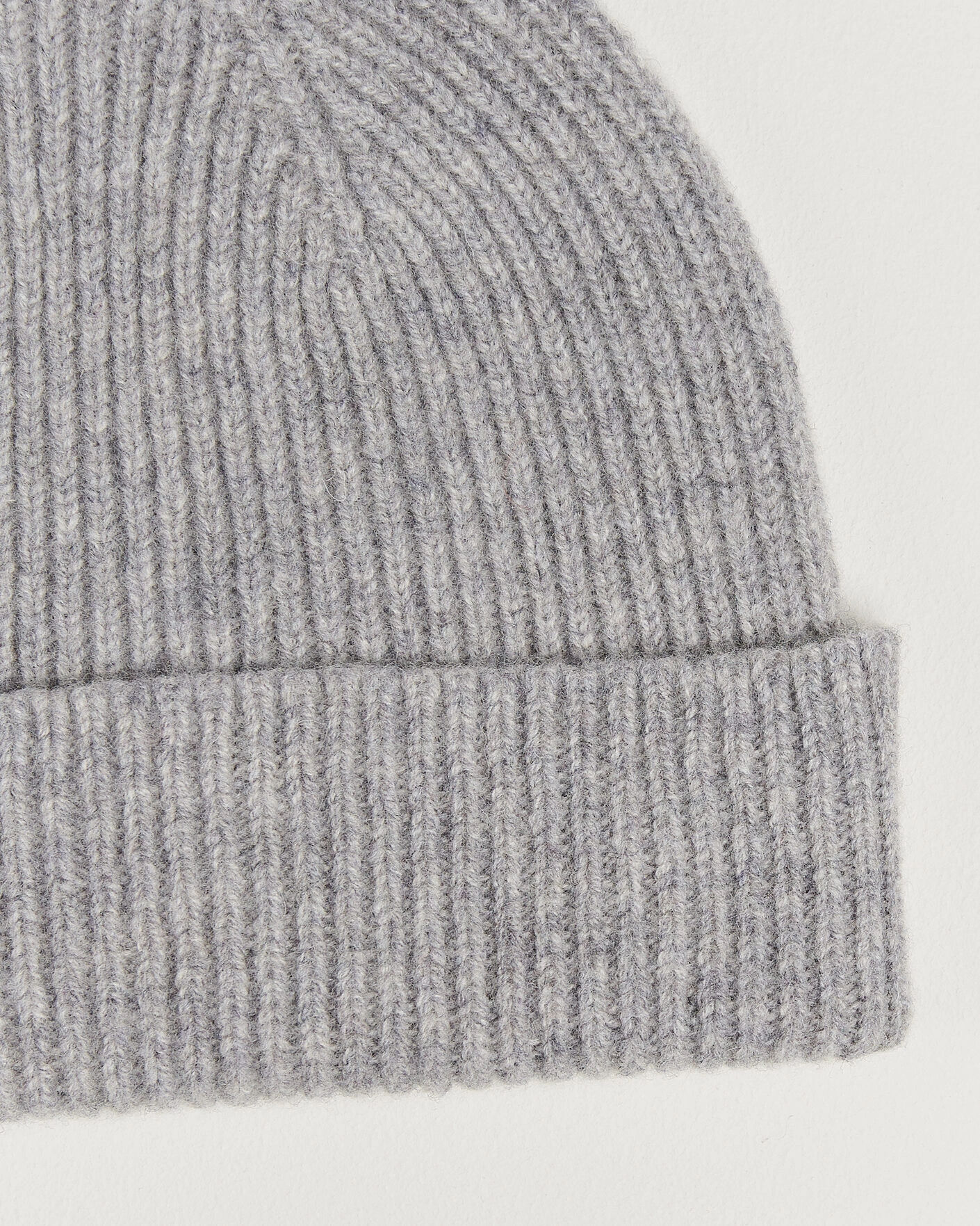 Herr | Mössor | Robert Mackie | Clyde Lambswool Beanie Light Grey