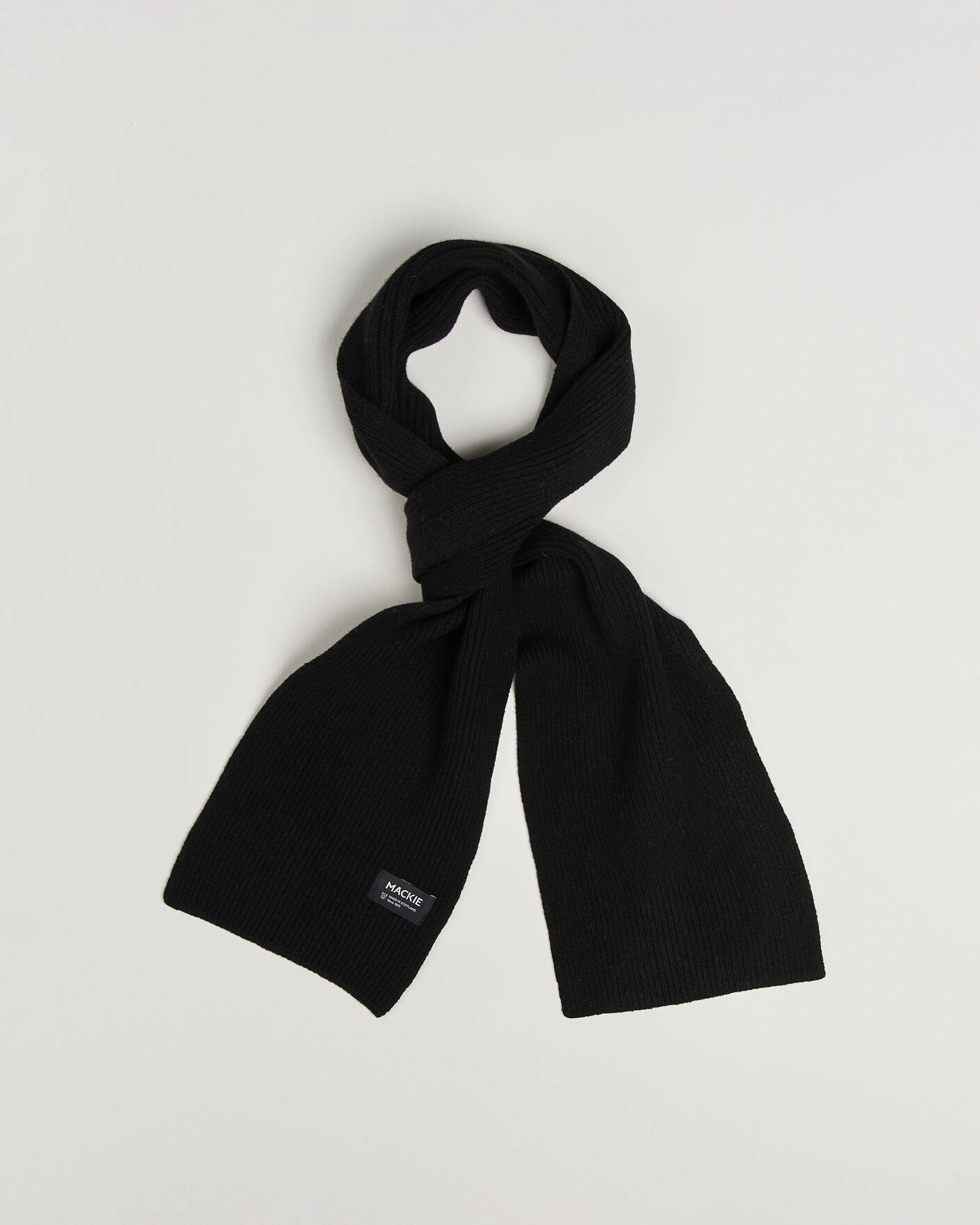 Herr | Halsdukar | Robert Mackie | Clyde Lambswool Scarf Black