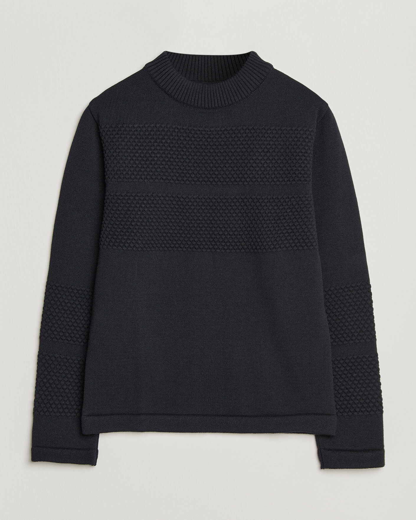 Herr | Tröjor | S.N.S. Herning | Fisherman Mock Neck Navy Blue