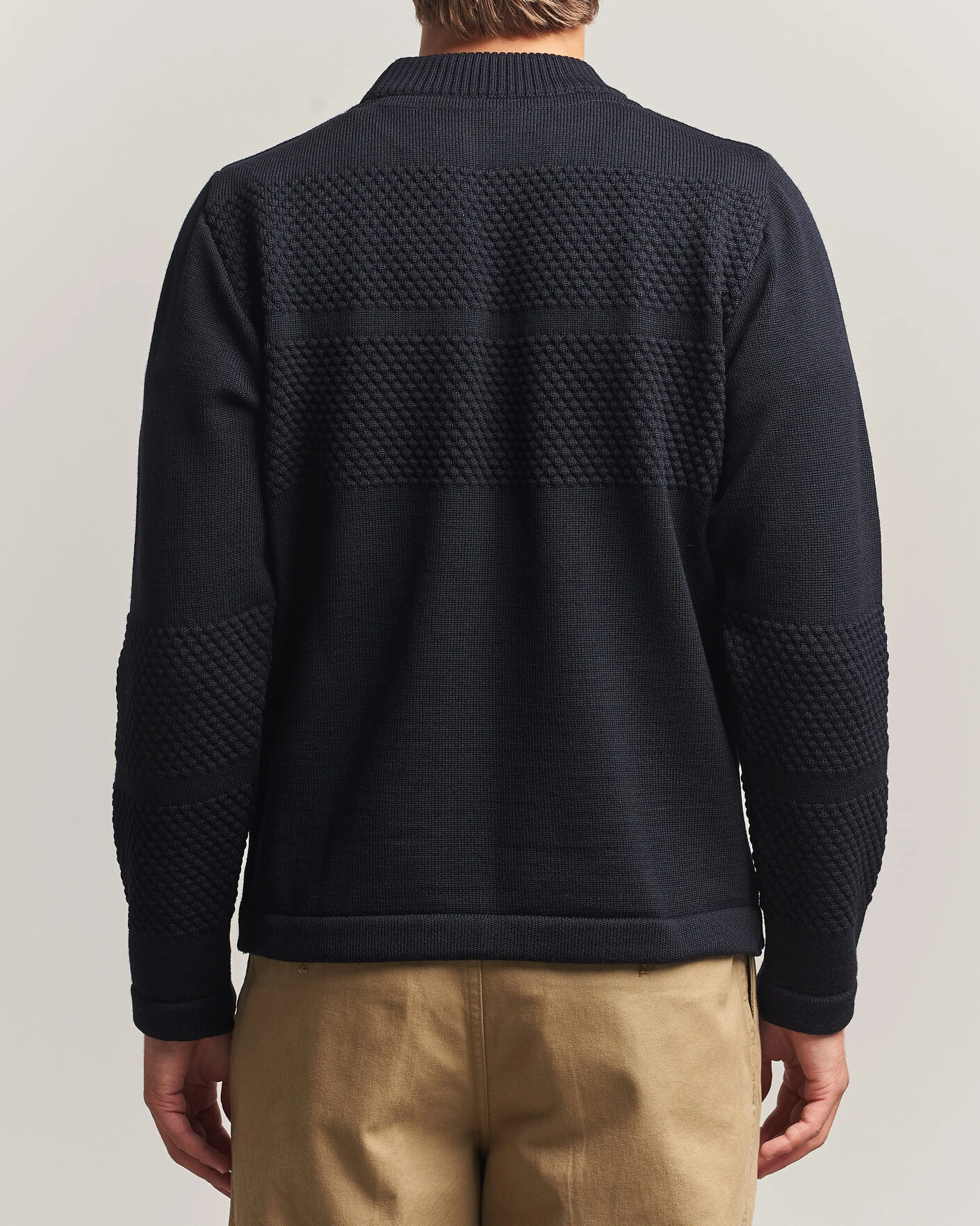 Herr | Tröjor | S.N.S. Herning | Fisherman Mock Neck Navy Blue