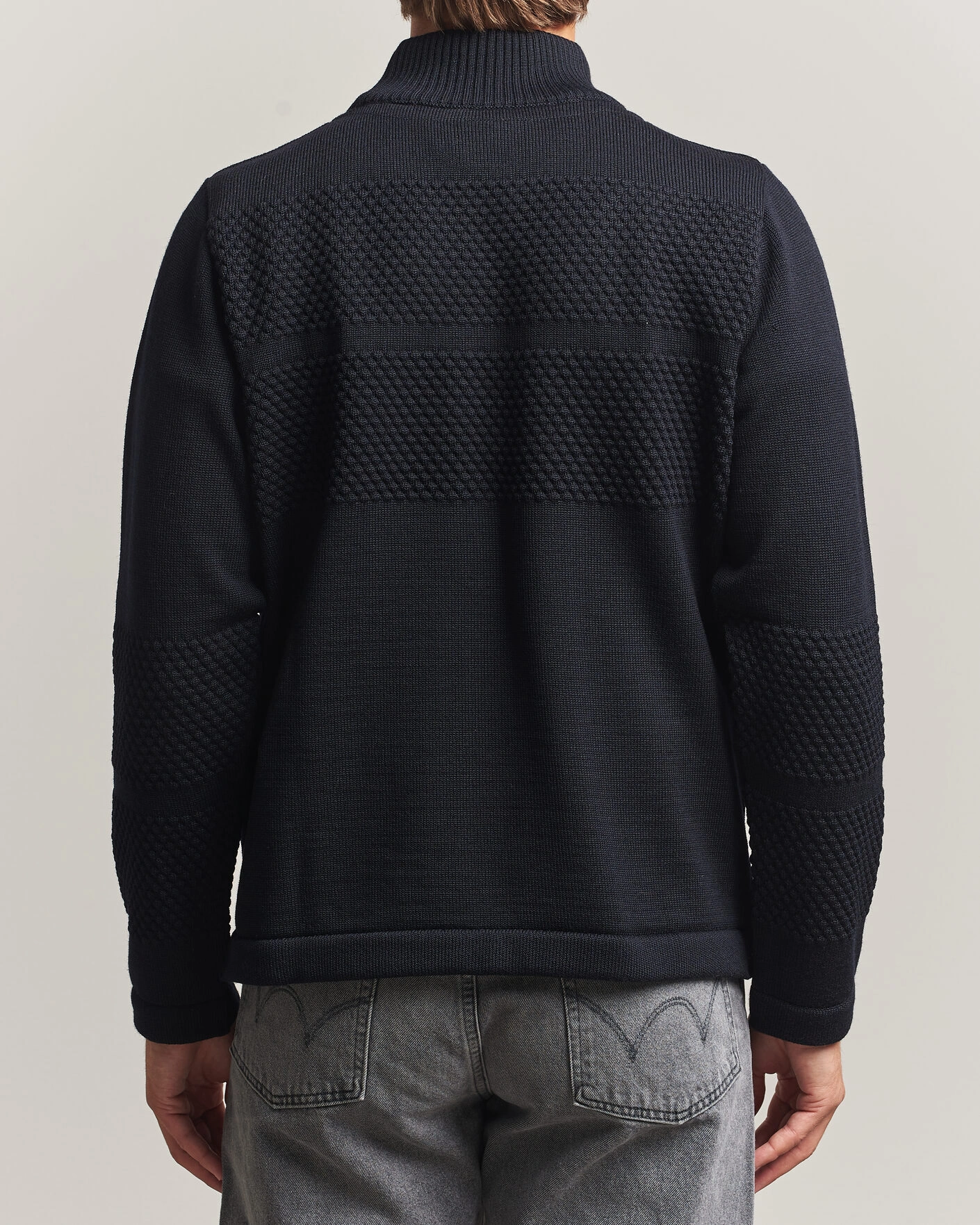 Herr | Tröjor | S.N.S. Herning | Fisherman High Neck Navy Blue